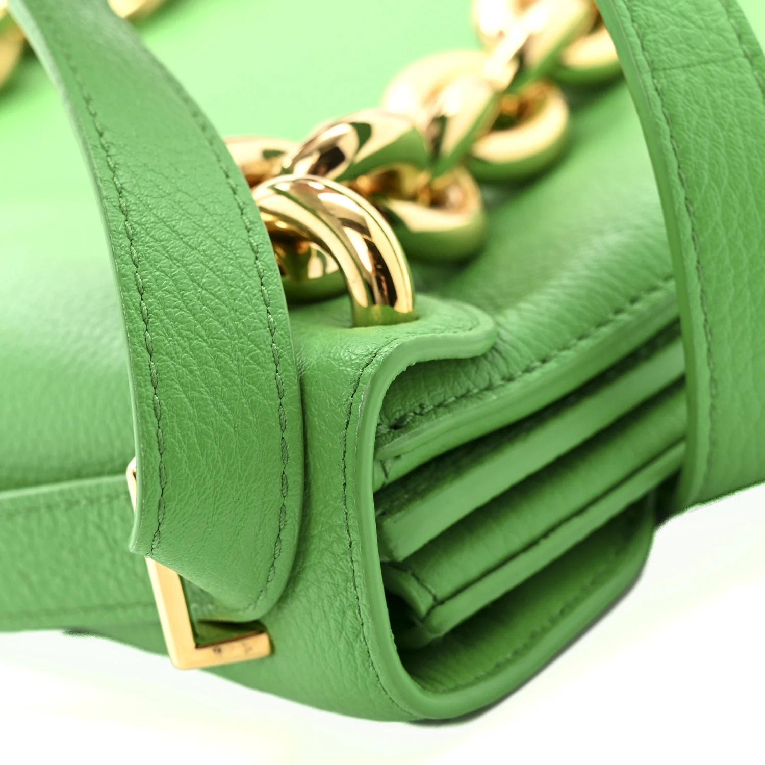 Calfskin Mount Envelope Bag Parakeet - Top Club