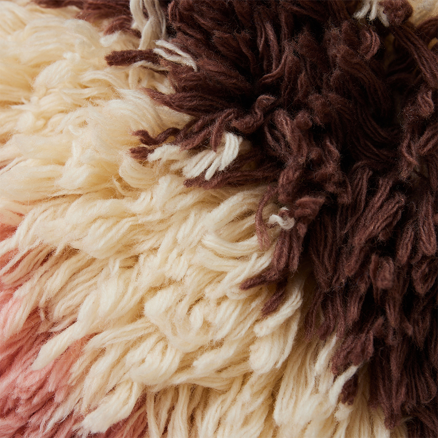 Sierkussen Fluffy Striped 55x55 cm