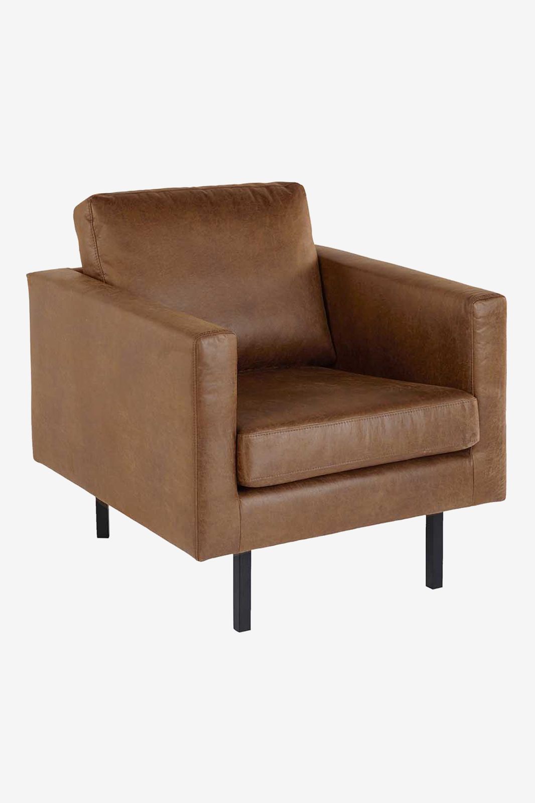 Amsterdam leer clean fauteuil bruin