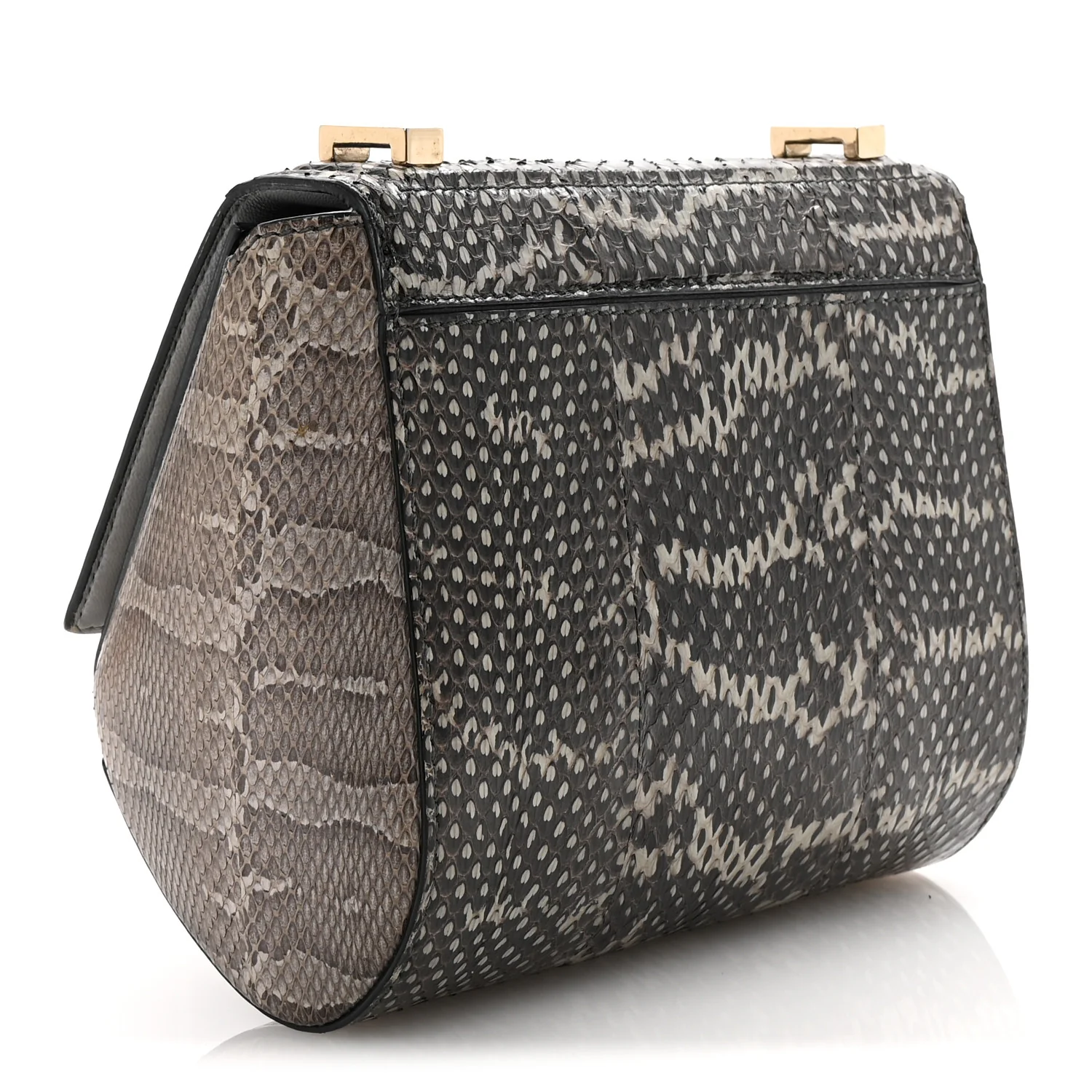 Elaphe Mini Pandora Box Crossbody Bag Beige - Top Club