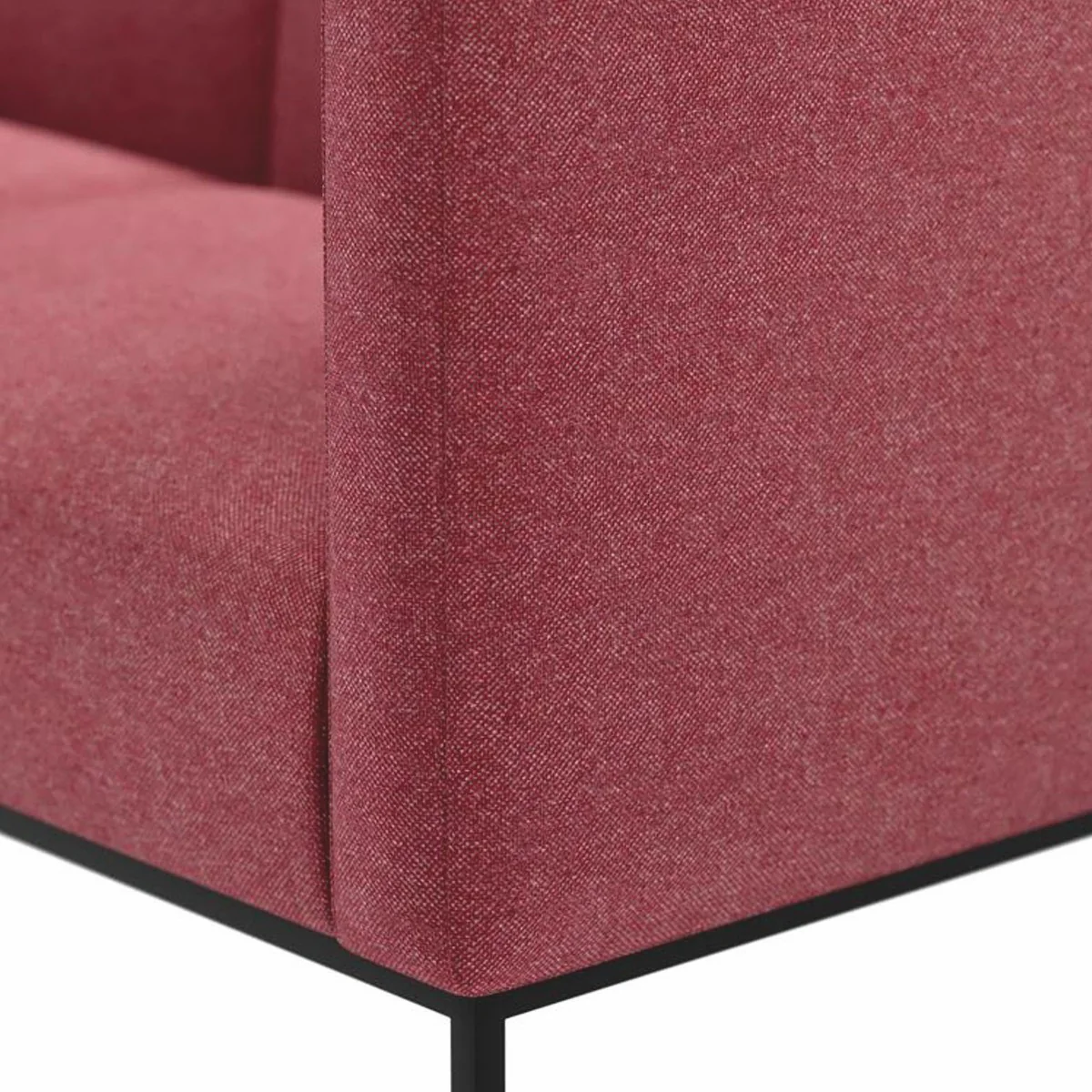 Luxury Sofa Pink / Black 220 cm - Living Room & Hotel Furniture