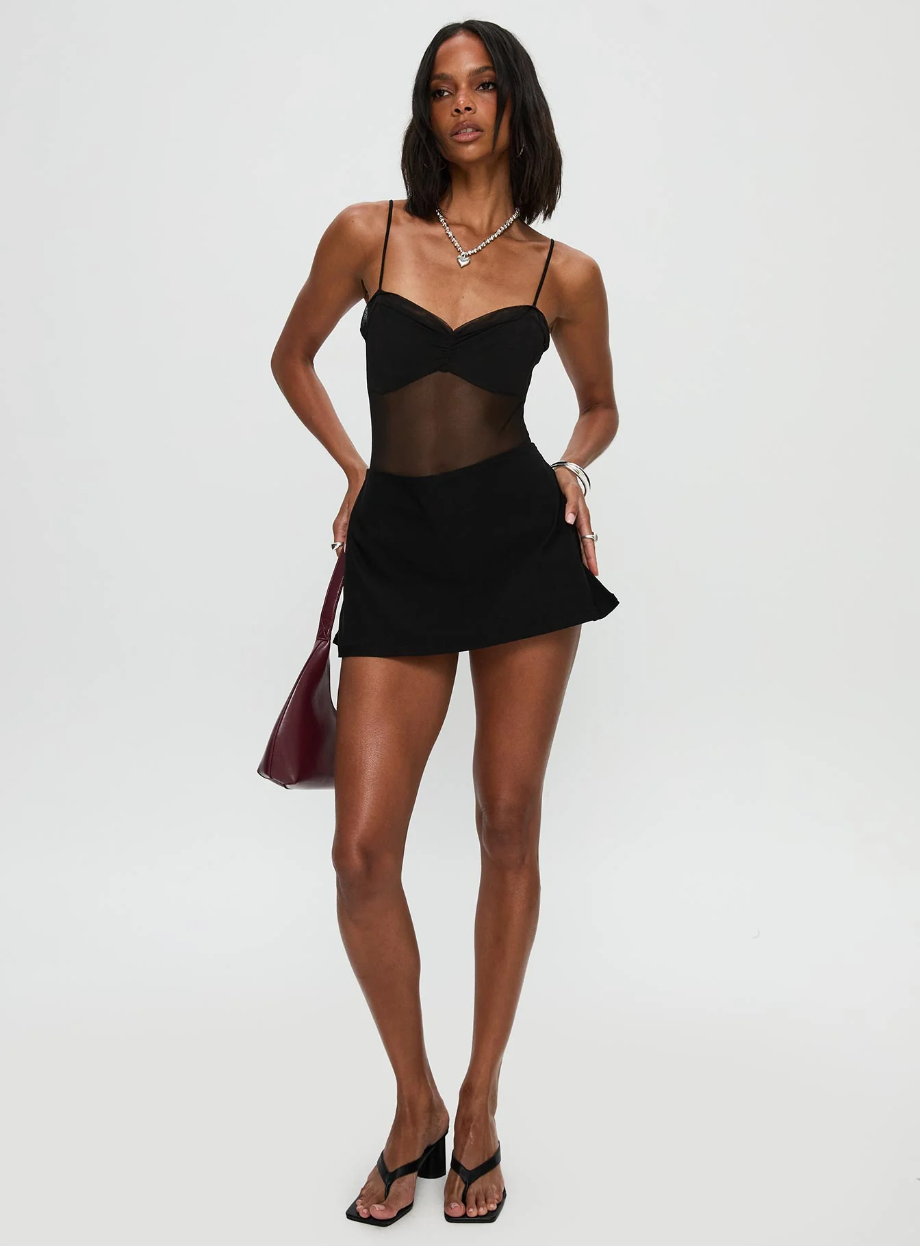 In The Club Bodysuit Black