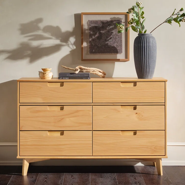 Yarber Groove 6 Drawer Double Dresser