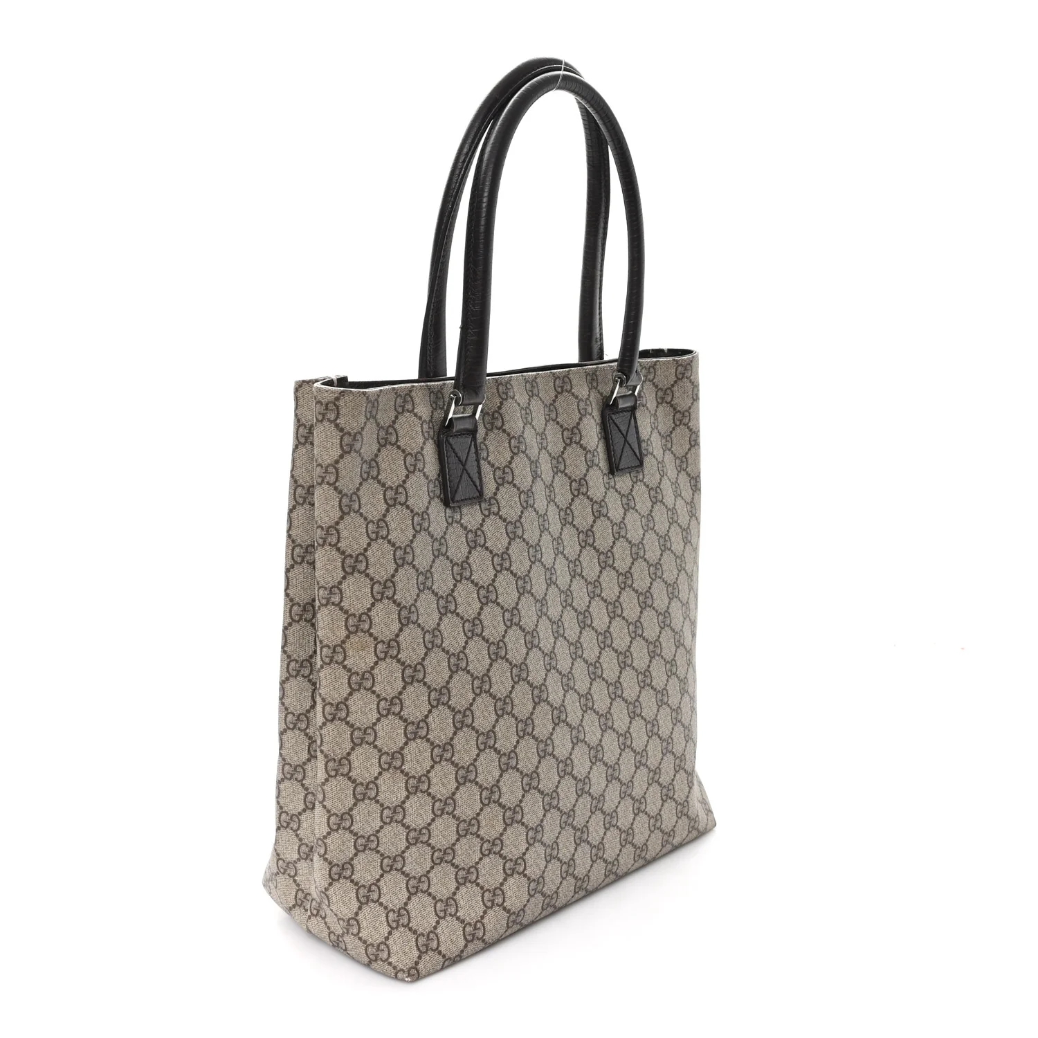 GG Plus Monogram Small Vertical Tote Dark Brown - Top Club