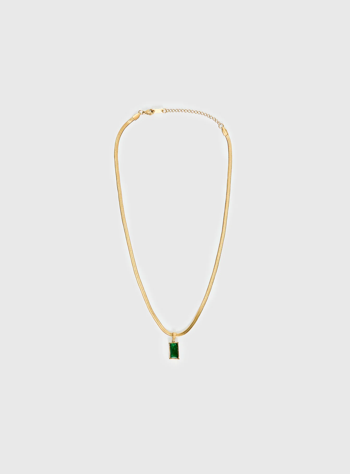 Seeley Snake Chain Pendant Necklace Gold