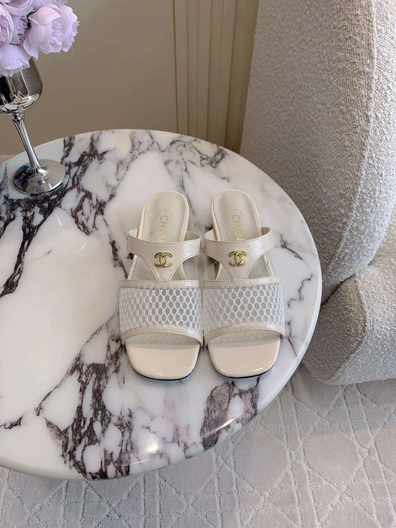 Chanel Women's New Mesh Slippers Fashion Shoes C93448 - Sneaker Replica Workshop