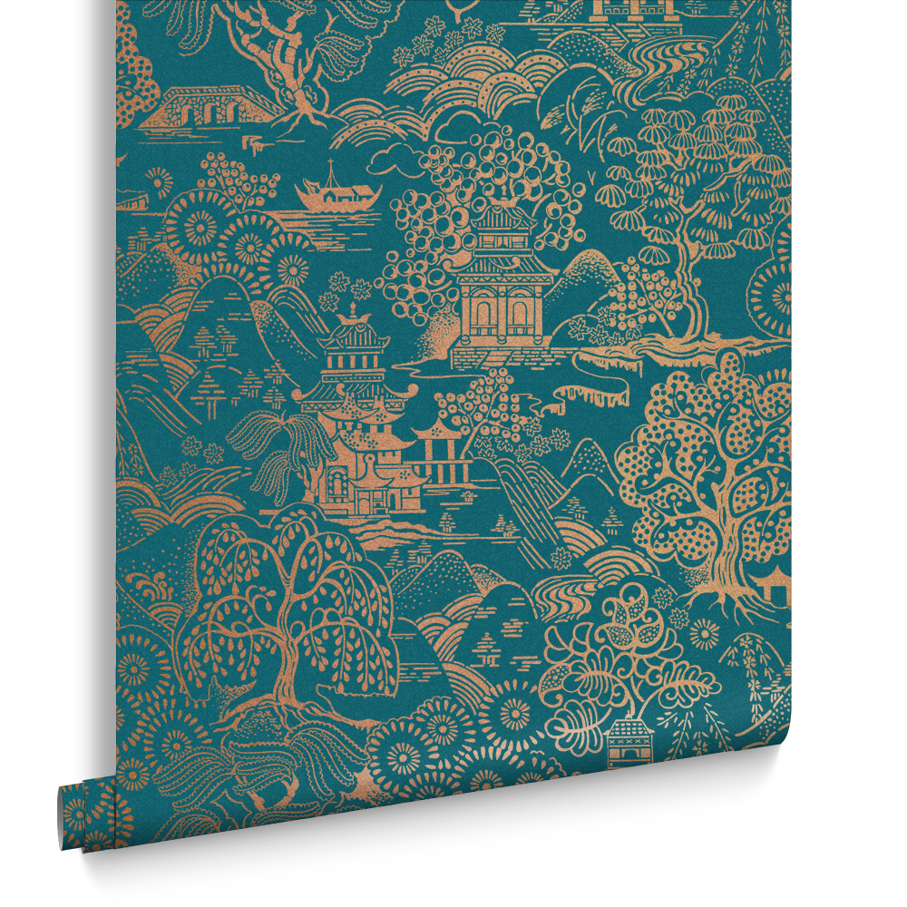 Graham & Brown  vliesbehang  Basuto Teal Graham & Brown  vliesbehang  Basuto Teal