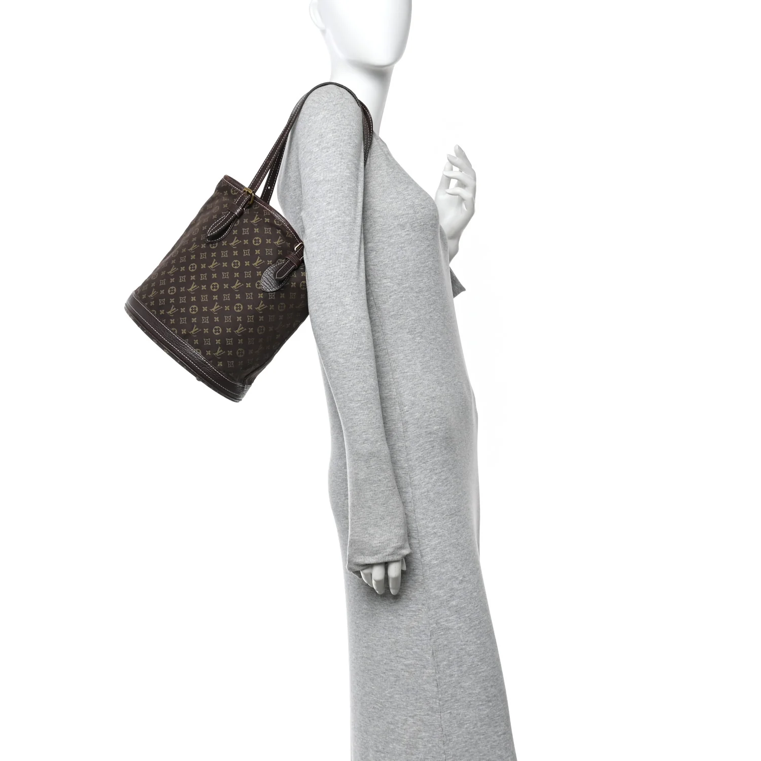 Mini Lin Monogram Bucket Bag Ebene - Top Club