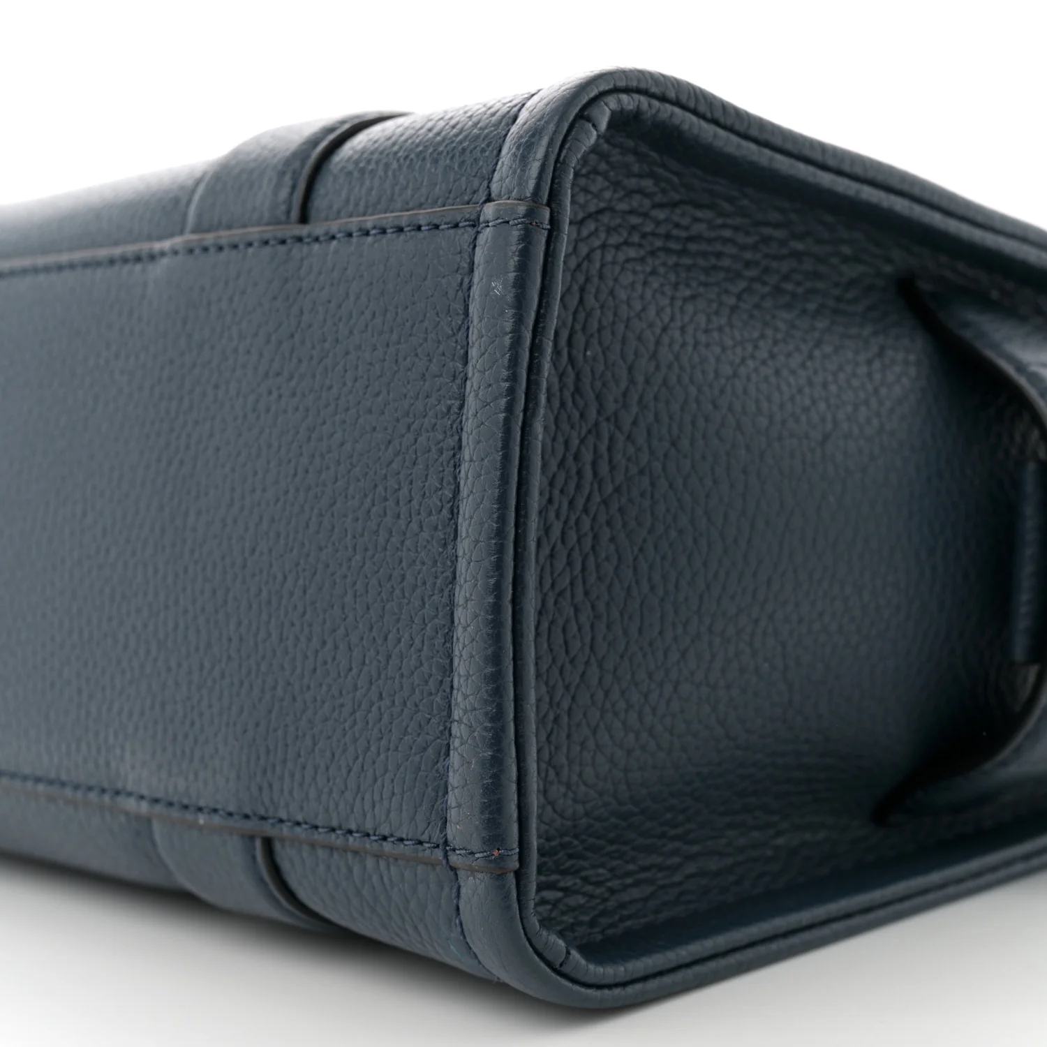 Grained Calfskin Small The Tote Bag Blue Sea - Top Club