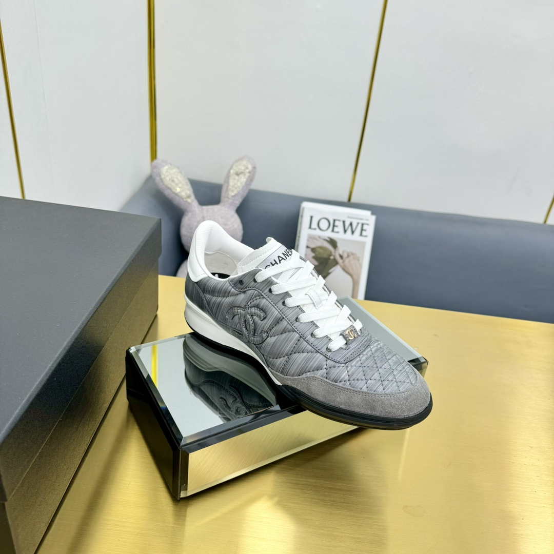 Chanel G45839 Women 24B Trainers Shiny Calfskin Calfskin   Suede Calfskin C91257 - Sneaker Replica Workshop