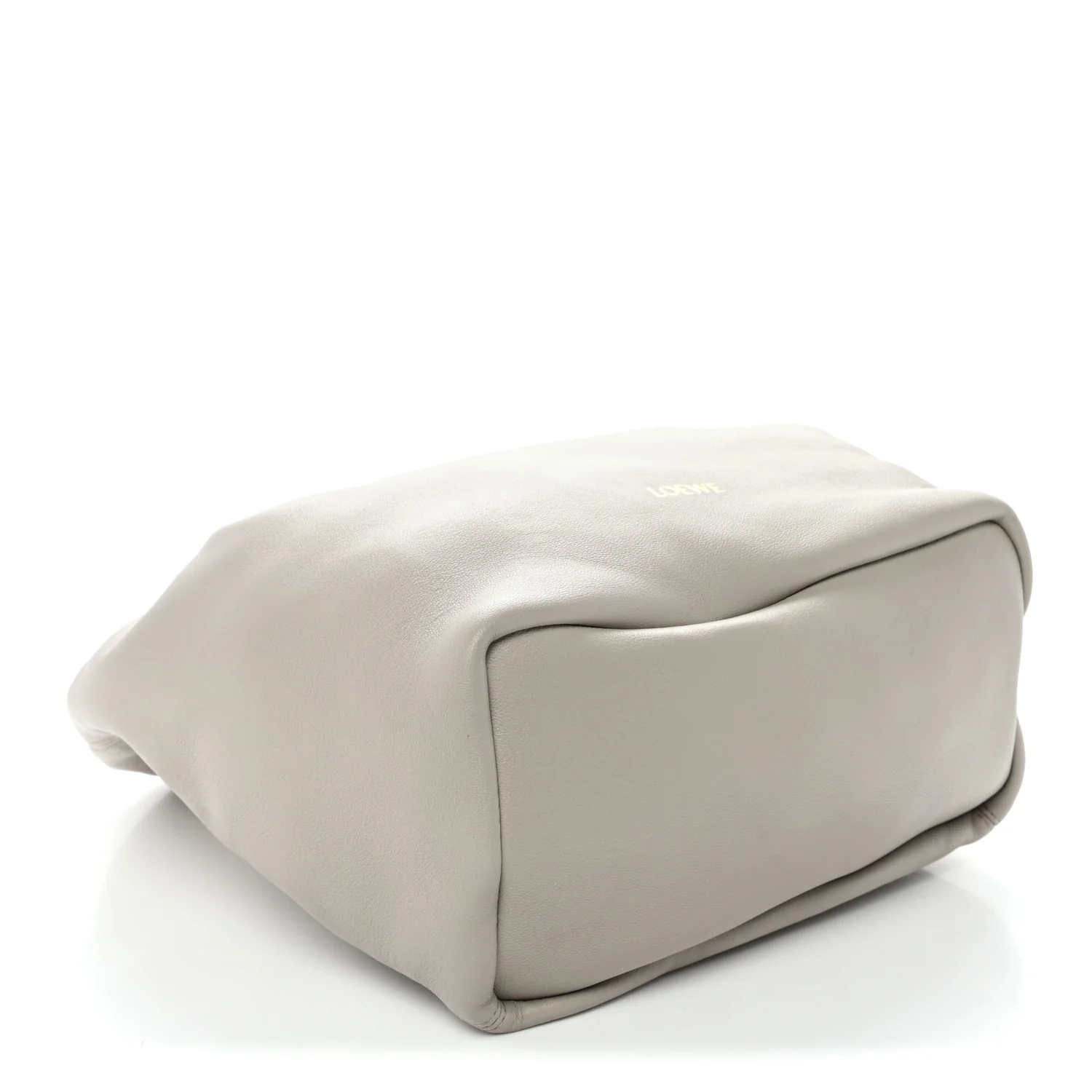 Buttery Nappa Lambskin Small Squeeze Bag Pearl Grey - Top Club