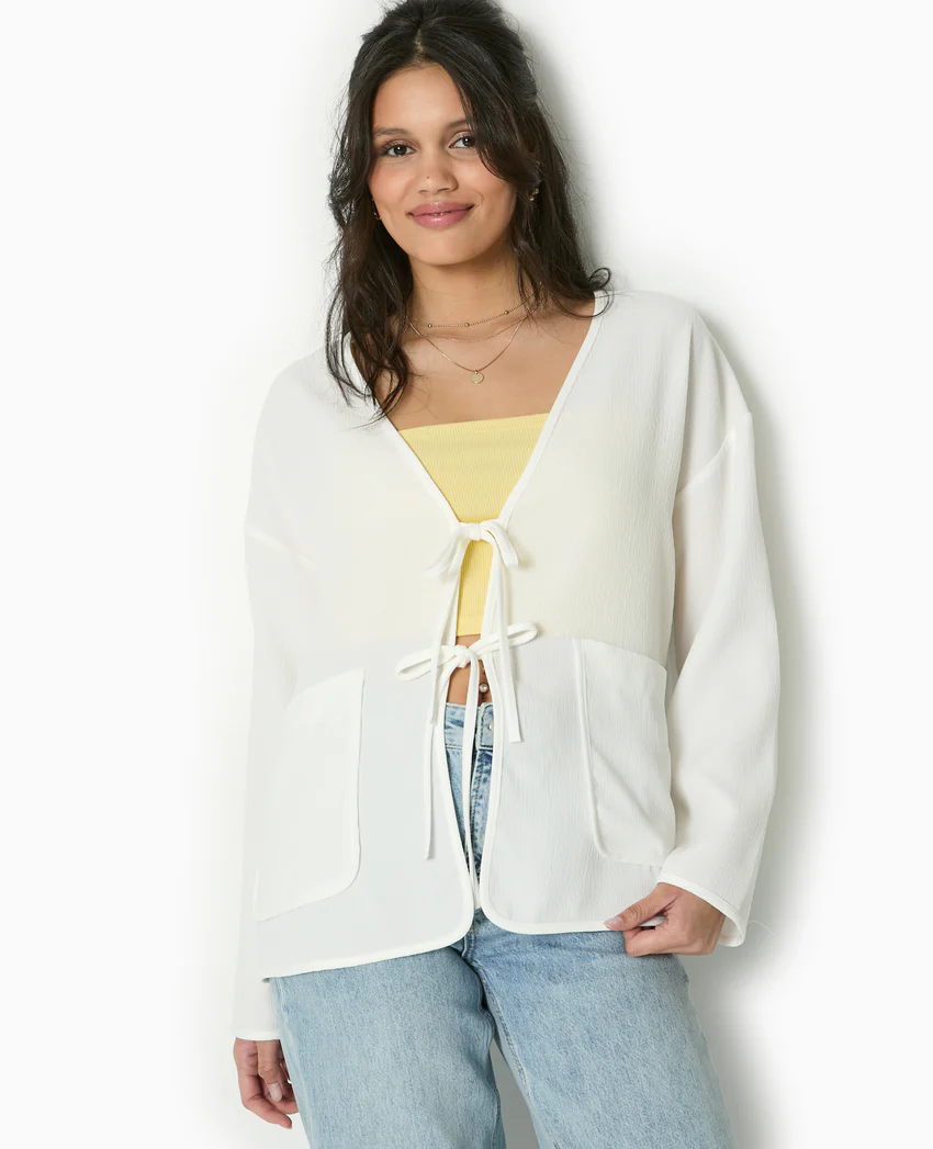 Pimkie Veste légère et droite avec nouettes