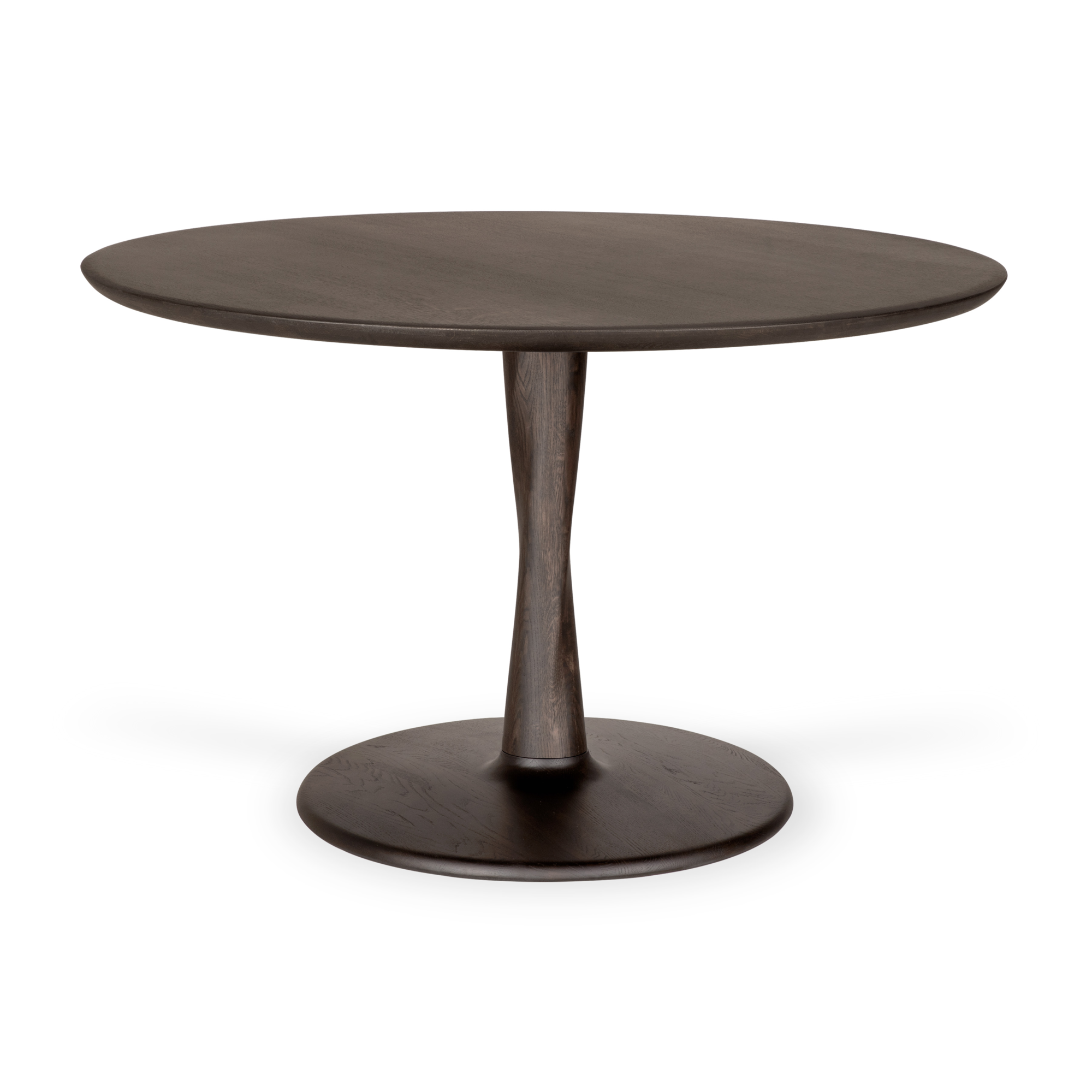 Eettafel Torsion eiken bruin Ø127 cm