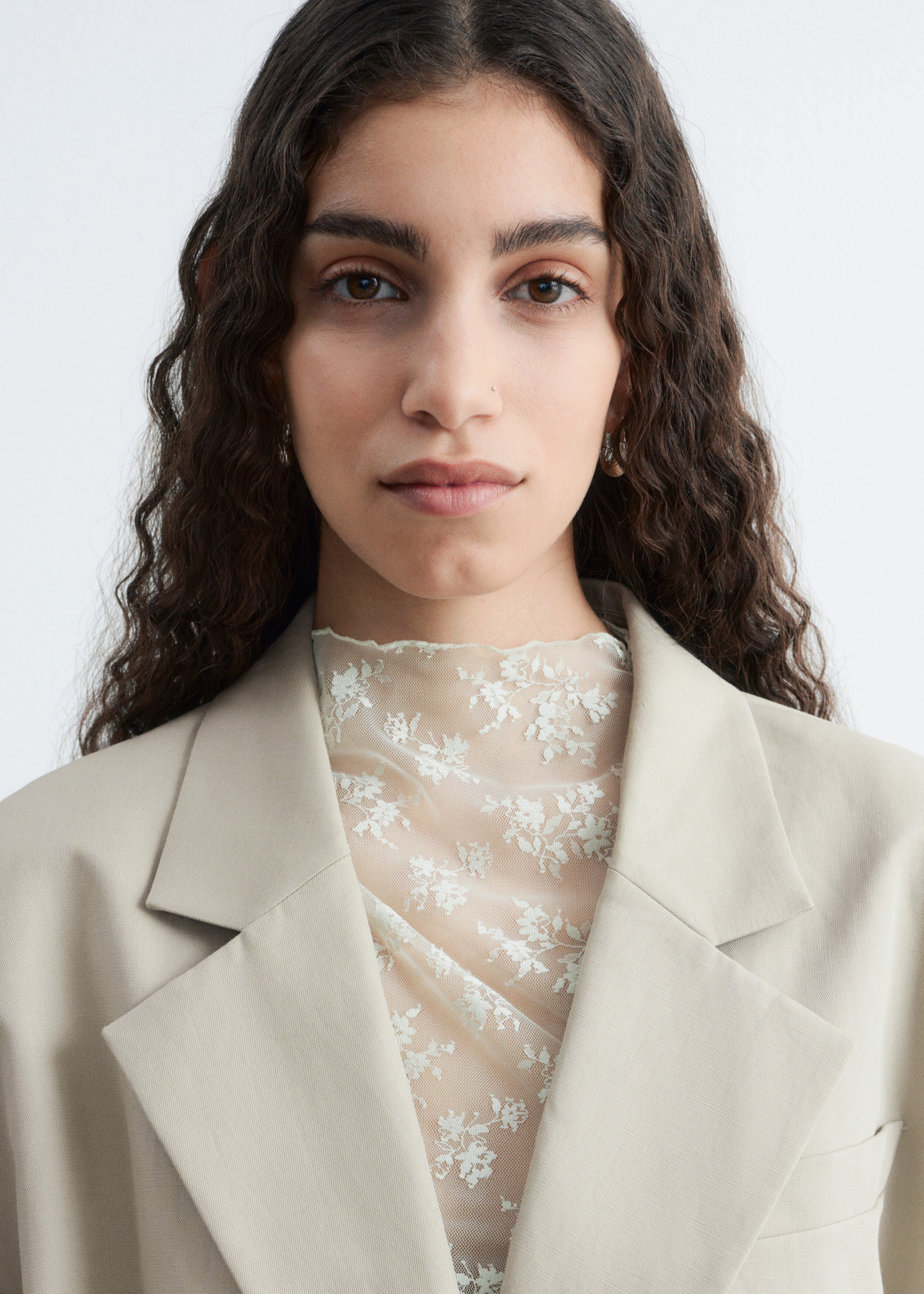 & Other Stories CROPPED OVERSIZED BLAZER