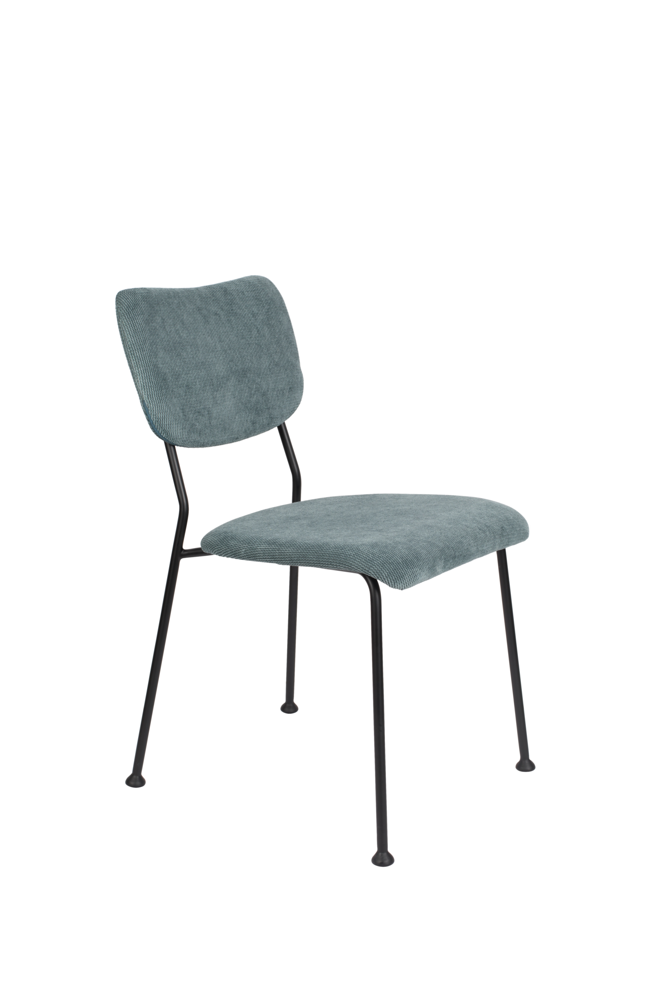 Eetkamerstoel Benson met armleuning grijs/blauw