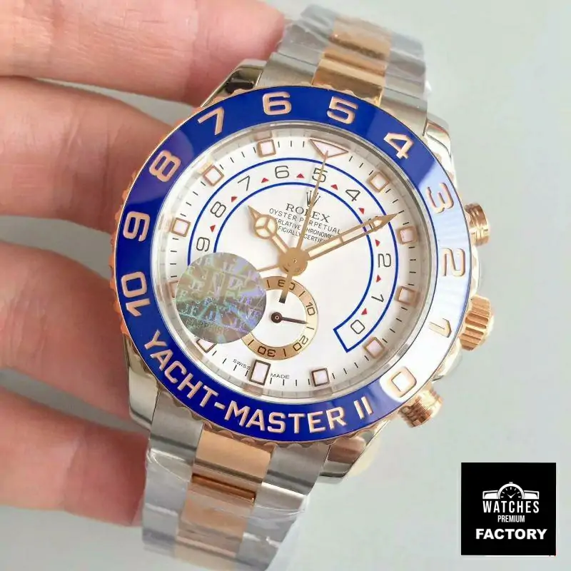 Rolex Yacht Master II 116681 JF Factory Rose Gold White Dial