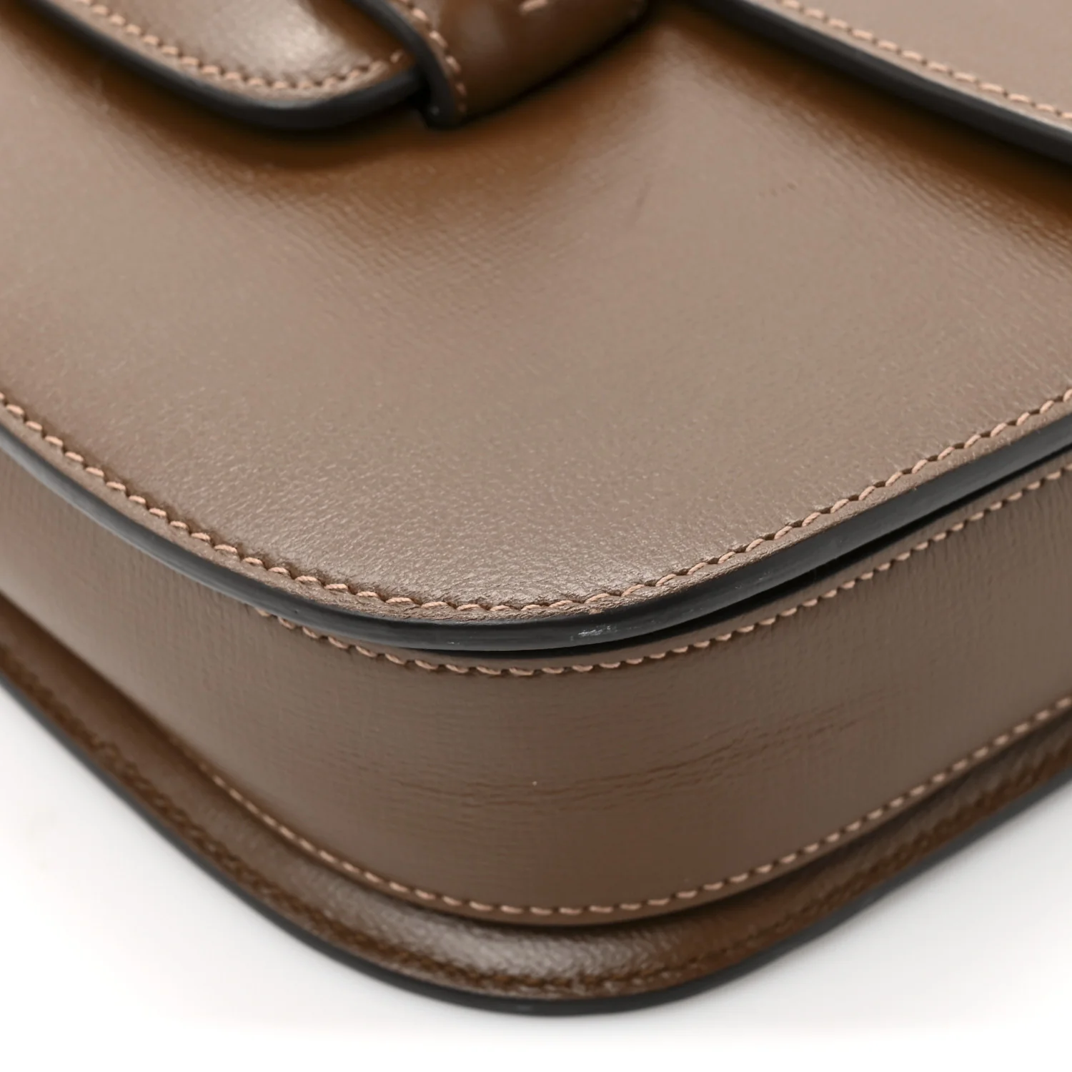 Azalea Calfskin Horsebit 1955 Shoulder Bag Brown Sugar - Top Club