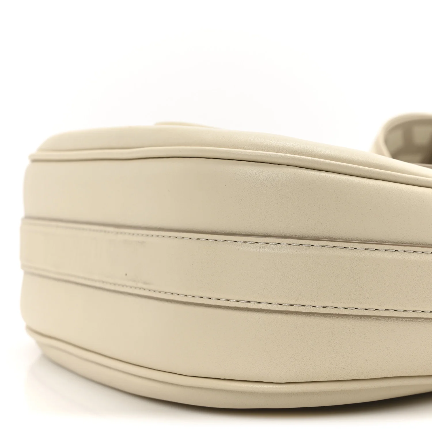 Calfskin Large The Covered J Marc Saddle Bag Cloud White - Top Club