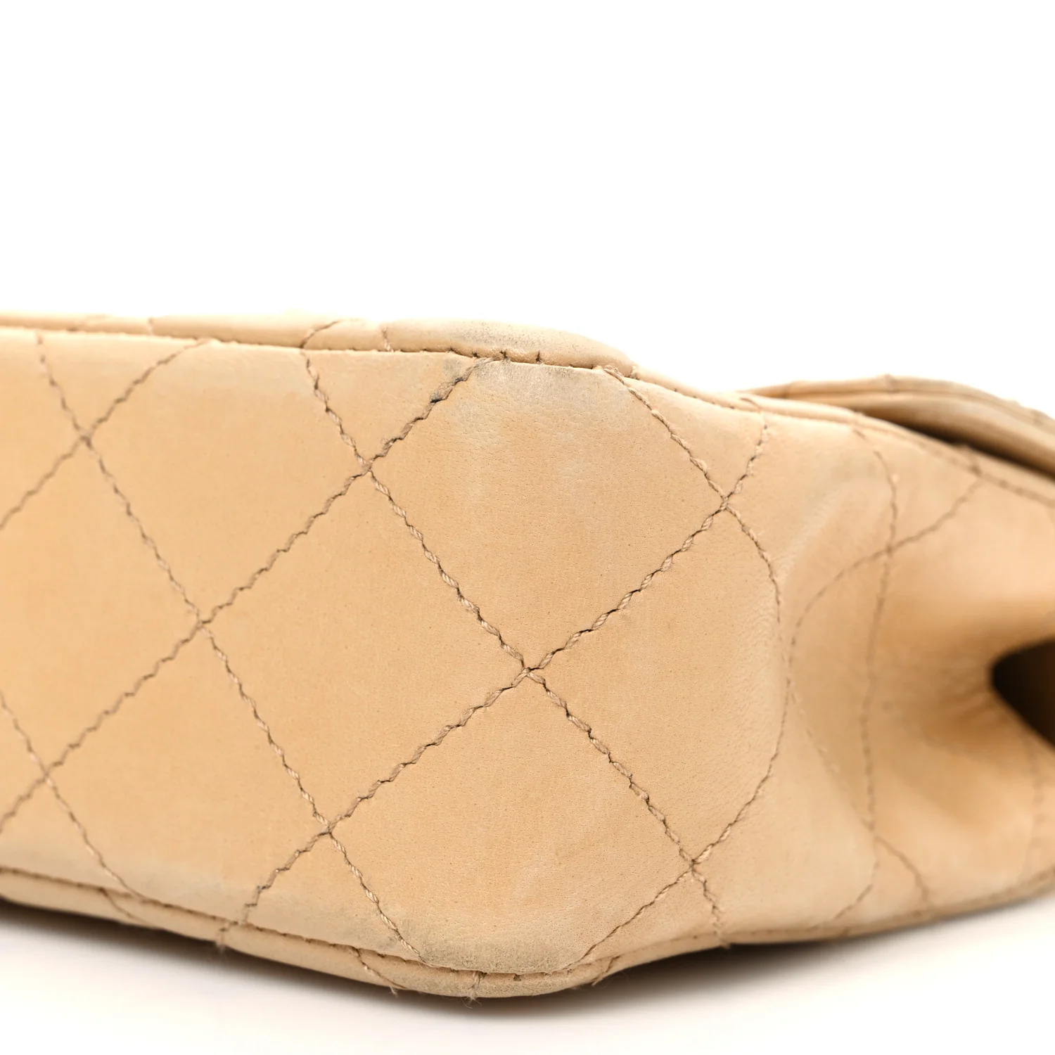 Lambskin Quilted Bekko Resin Mini Square Flap Beige - Top Club