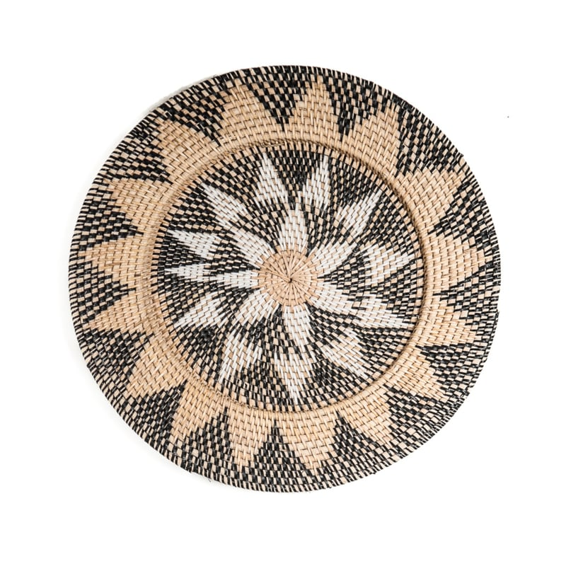 Rotan wandbord Pelat decor Medium Ø45cm