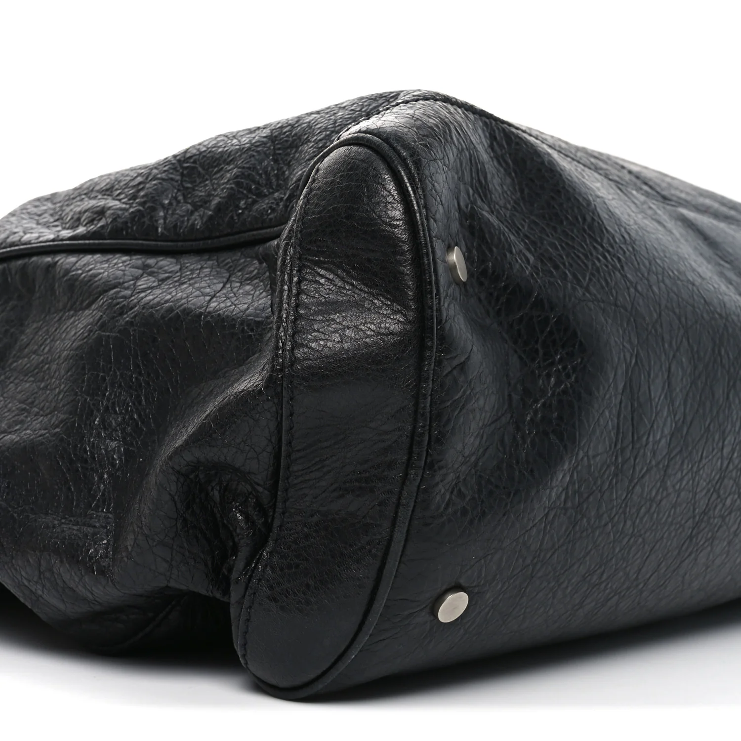 Agneau Classic Silver Hardware Weekender Black - Top Club