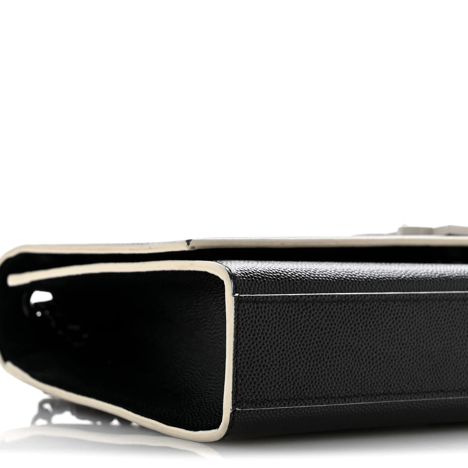 Grain De Poudre Medium Classic Monogram Kate Satchel Black White - Top Club