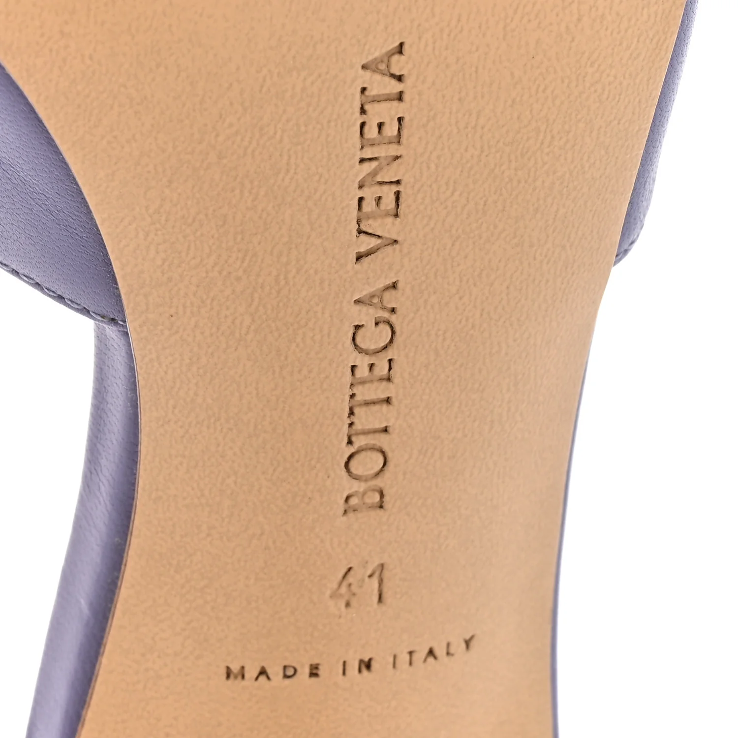 Lambskin Stretch Mule Sandals 41 Lavender - Top Club