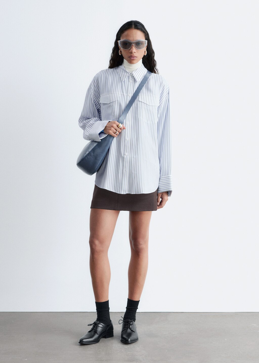 & Other Stories STRIPED PATCH-POCKET SHIRT