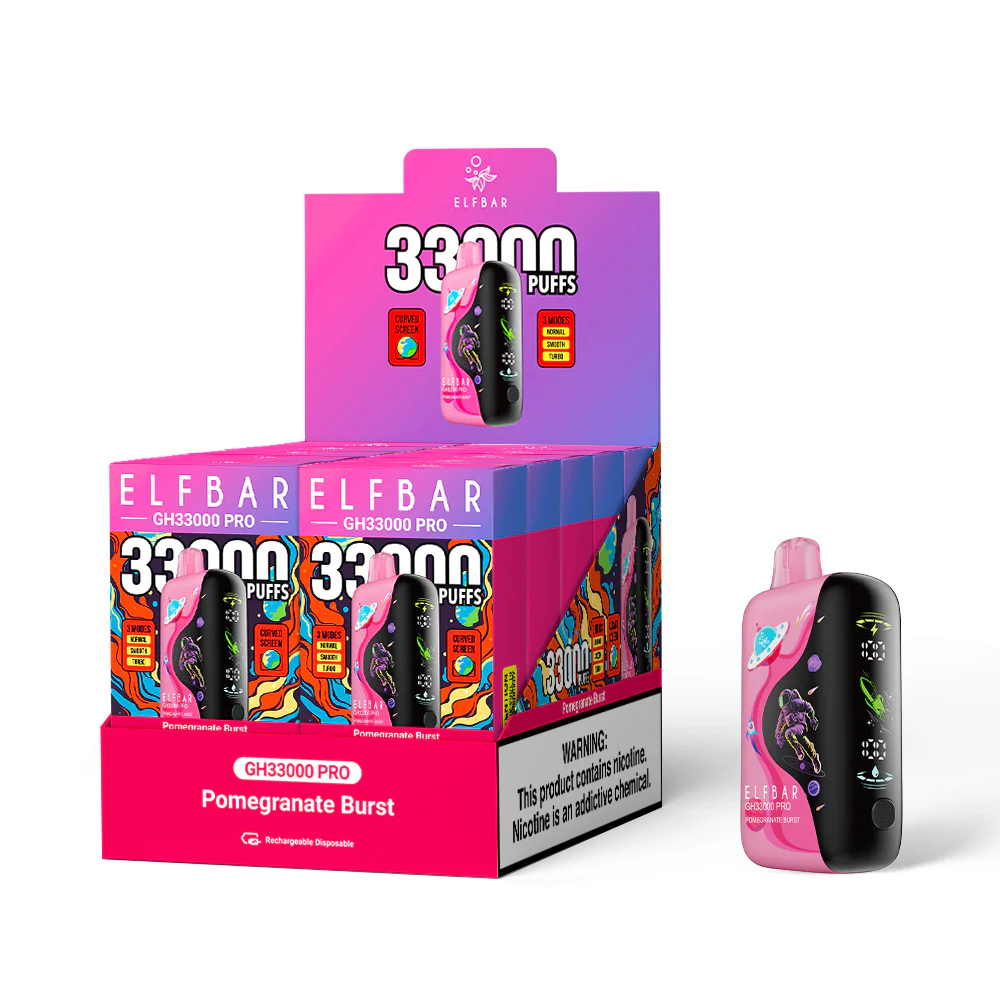 ELFBAR GH33000 PRO Rechargeable Disposable Vape (All Flavours)