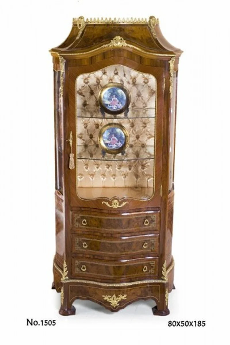 Baroque showcase 80 x 50 x H. 185 cm - noble & magnificent
