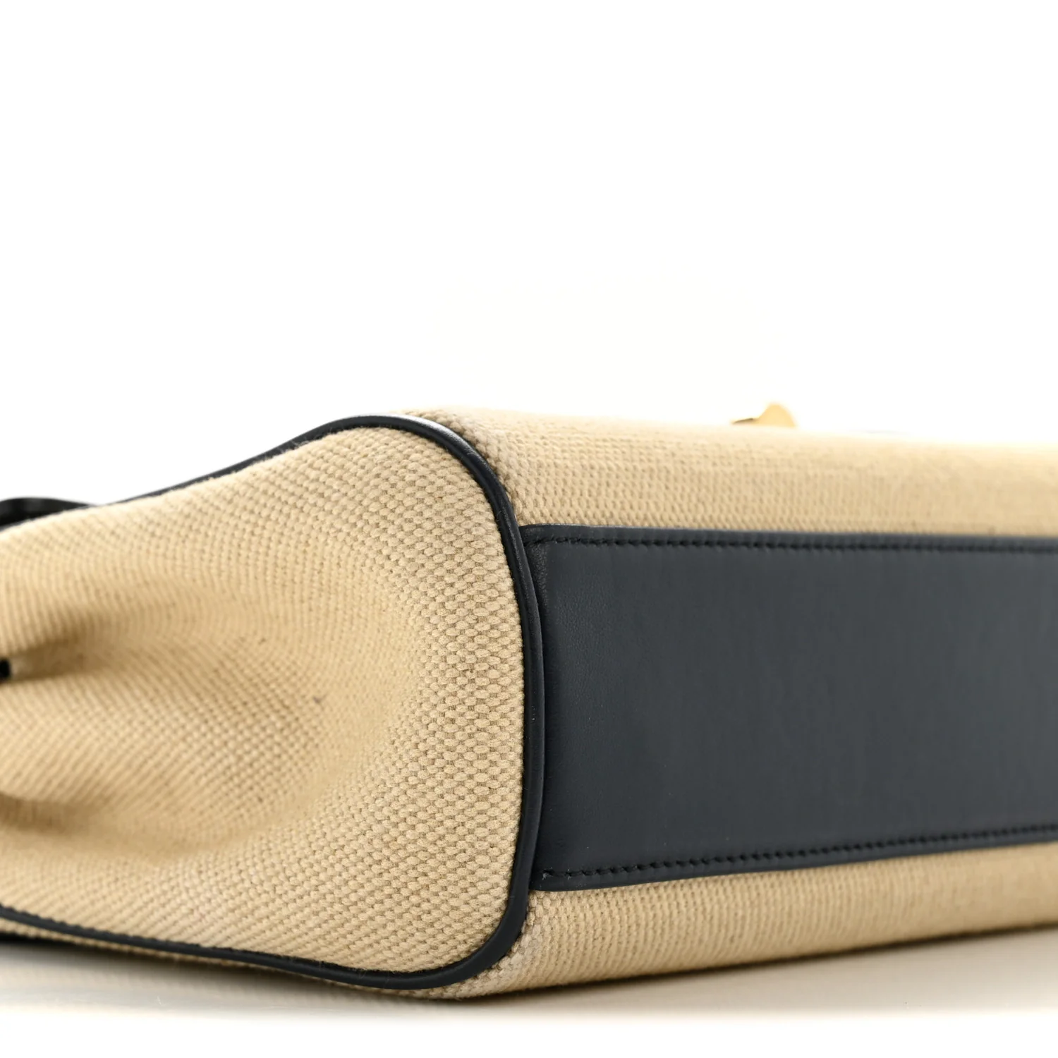 Canvas Calfskin Teen Soft 16 Shoulder Bag Vanilla Navy - Top Club