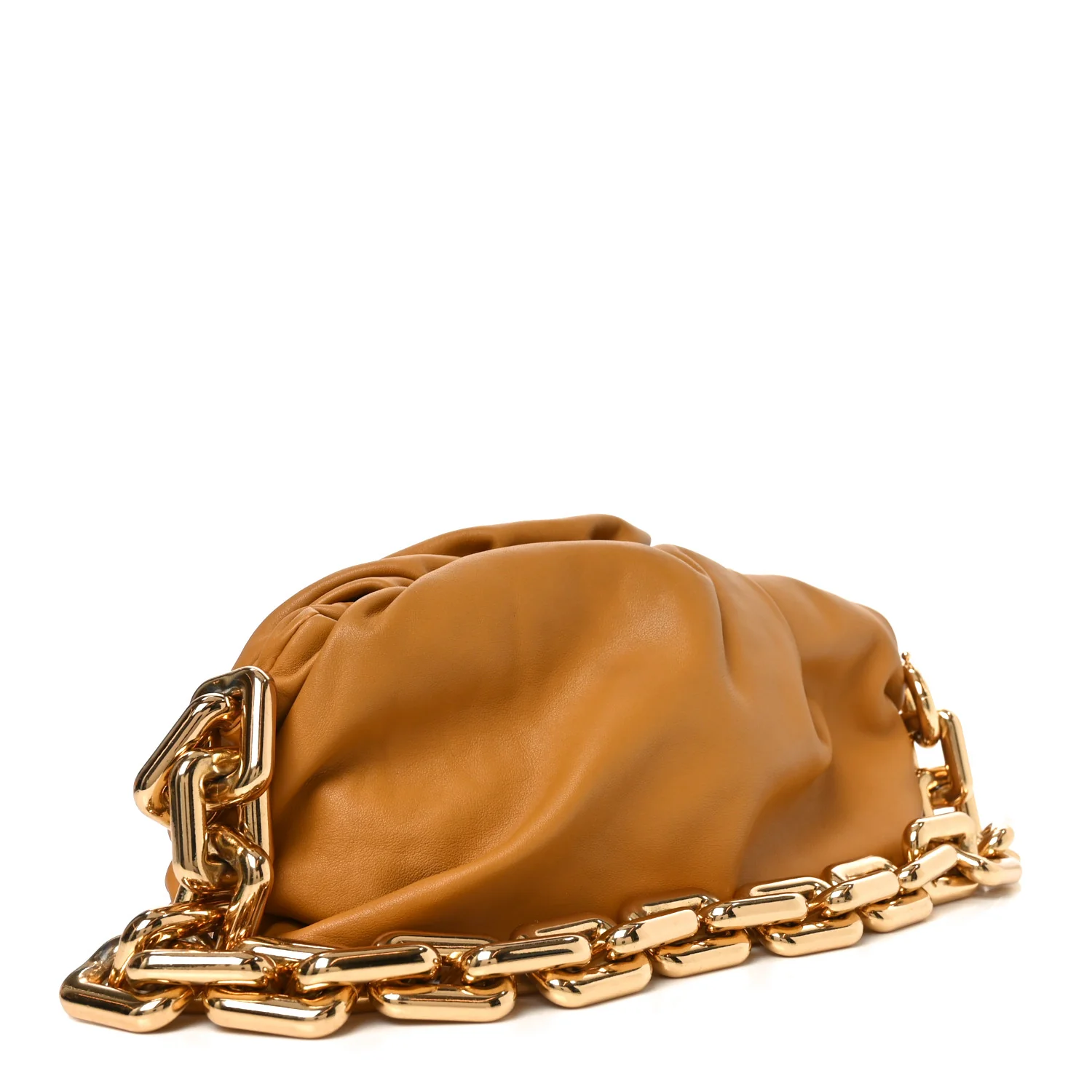Calfskin The Pouch Chain Cammello - Top Club