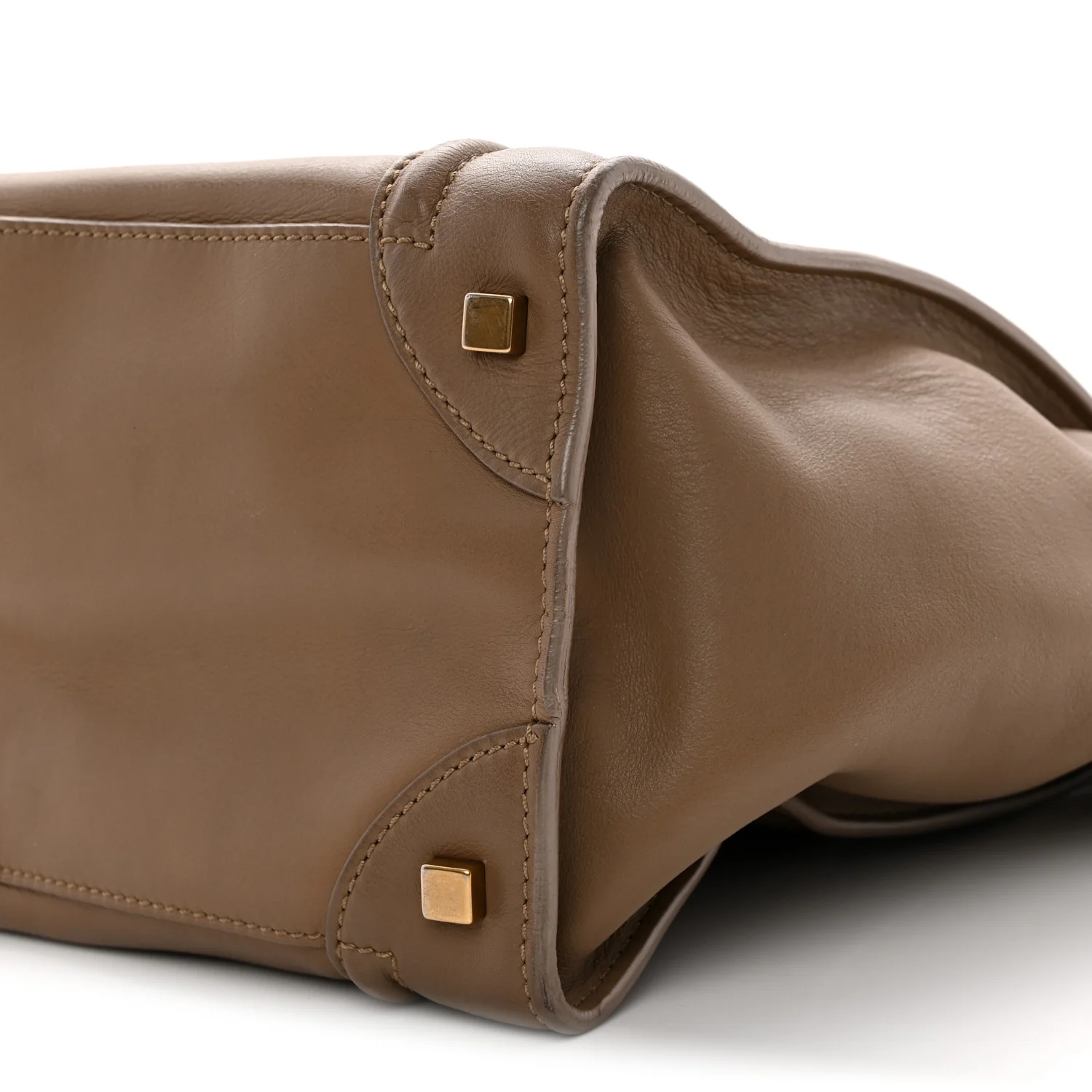 Smooth Calfskin Mini Luggage Camel - Top Club