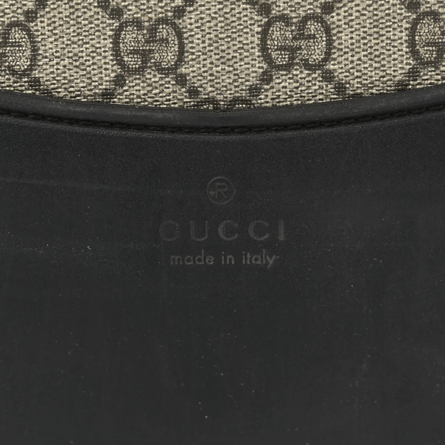 GG Supreme Monogram Four Wheel Suitcase Black - Top Club