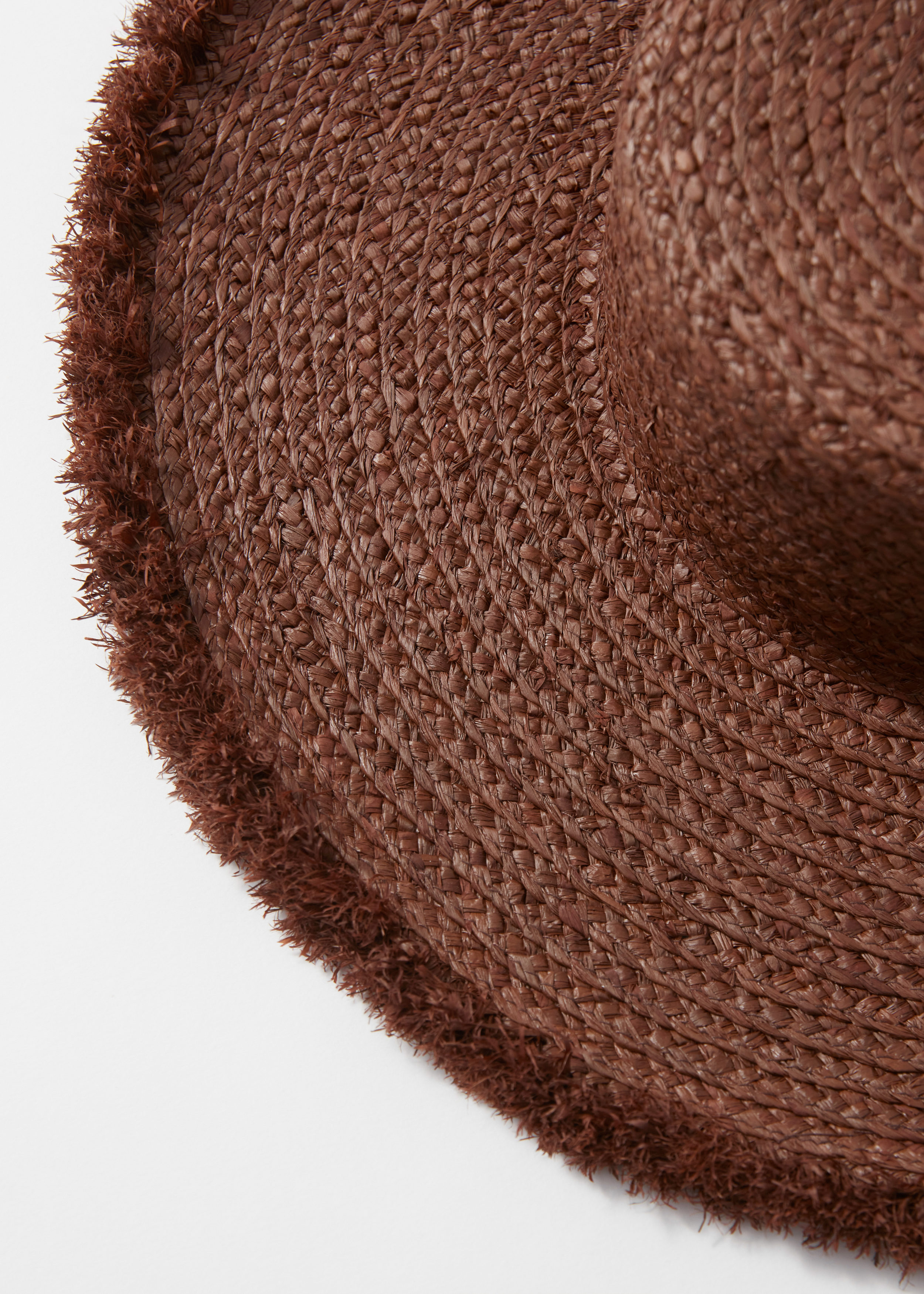 & Other Stories FRAYED RAFFIA STRAW HAT