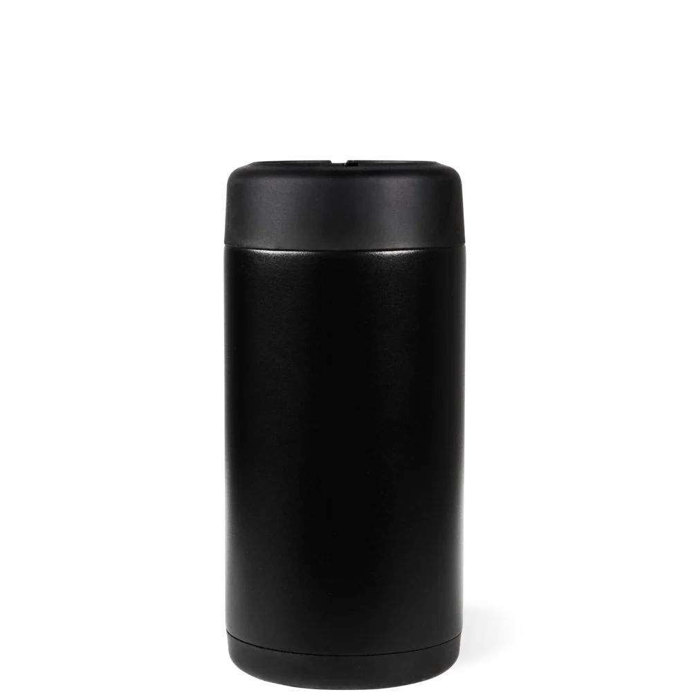 Can Cooler (Slim) FreeSip® Stainless Steel Water Bottle - Black
