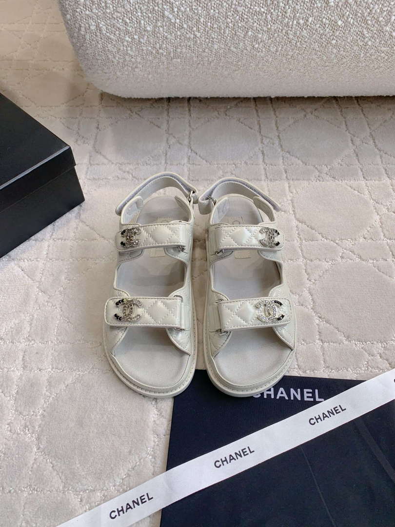 Chanel Women's Velcro Sandals Fashion Shoes C93430 - Sneaker Replica Workshop