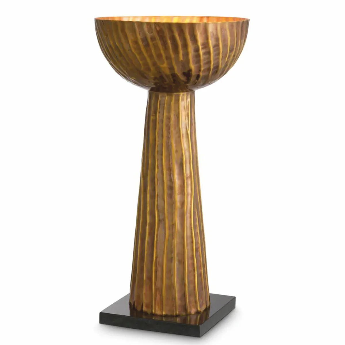 Luxury table lamp vintage brass / black H. 60.5 cm - Luxury Lights