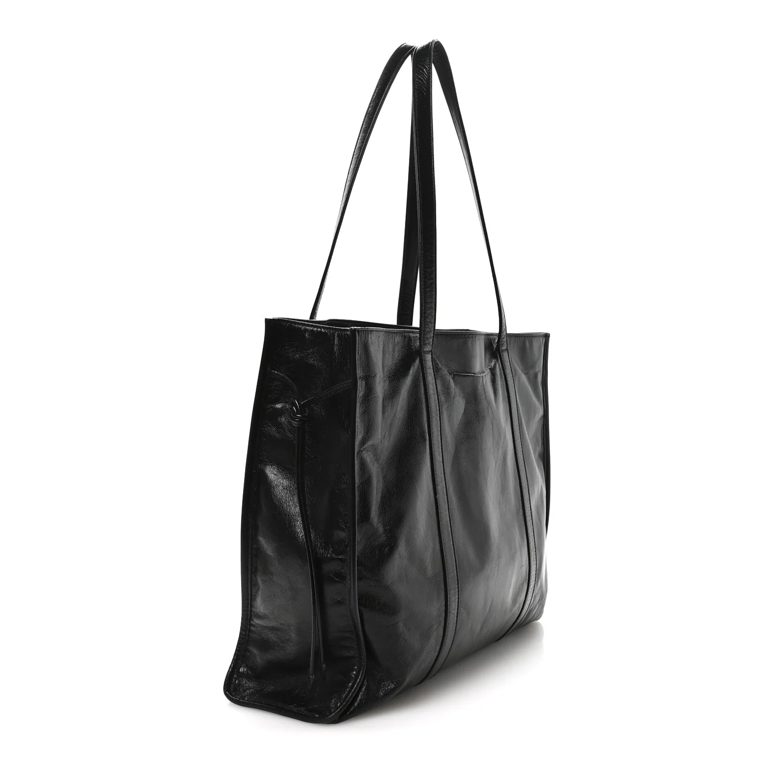 Soft Lux Large Shopping Tote Black - Top Club