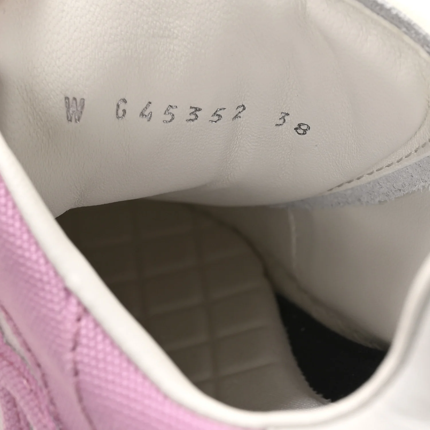 Cotton Sneakers 38 Pink White - Top Club