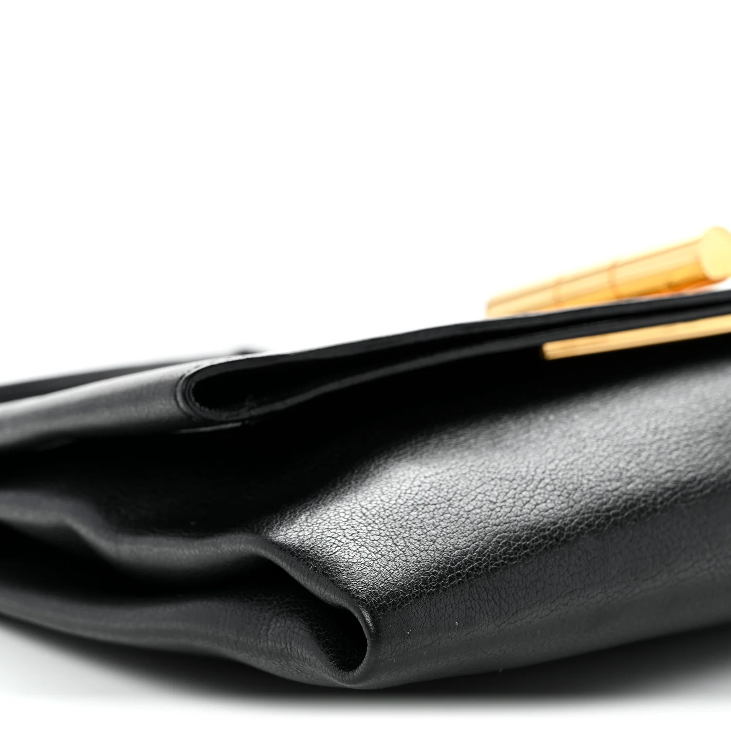 Calfskin Natalia Convertible Clutch Black - Top Club