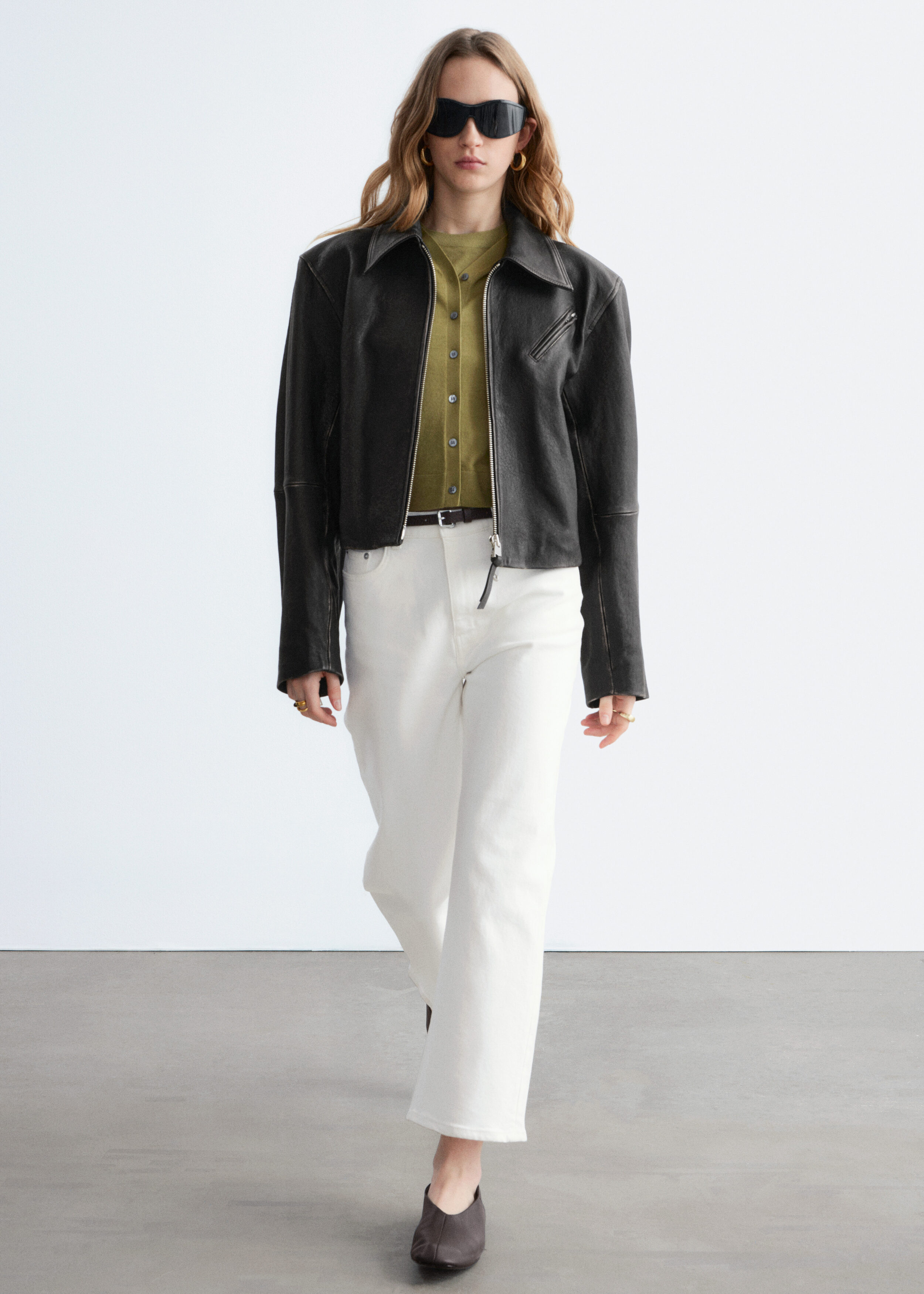 & Other Stories CROPPED WIDE-LEG JEANS