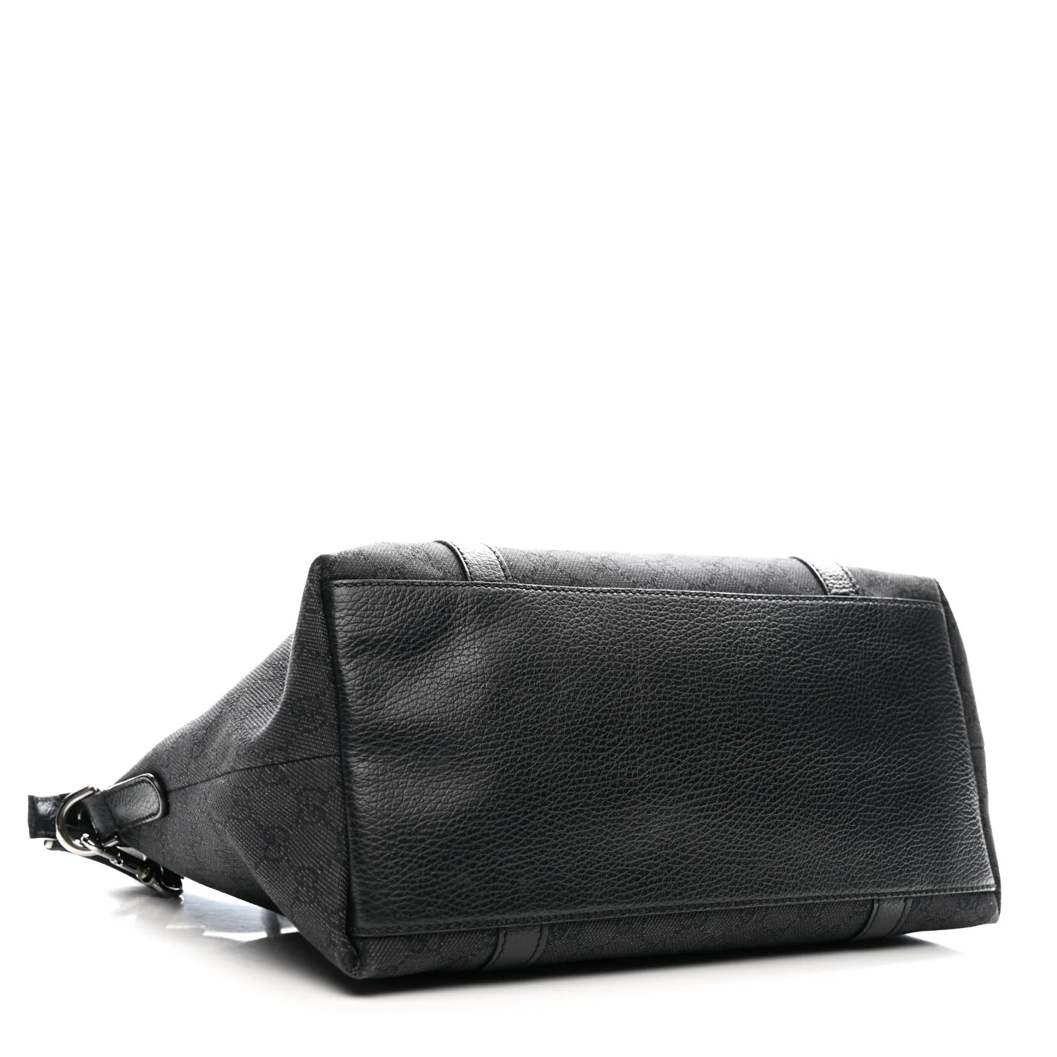 Nylon Monogram Medium GG Charm Dome Satchel Black - Top Club