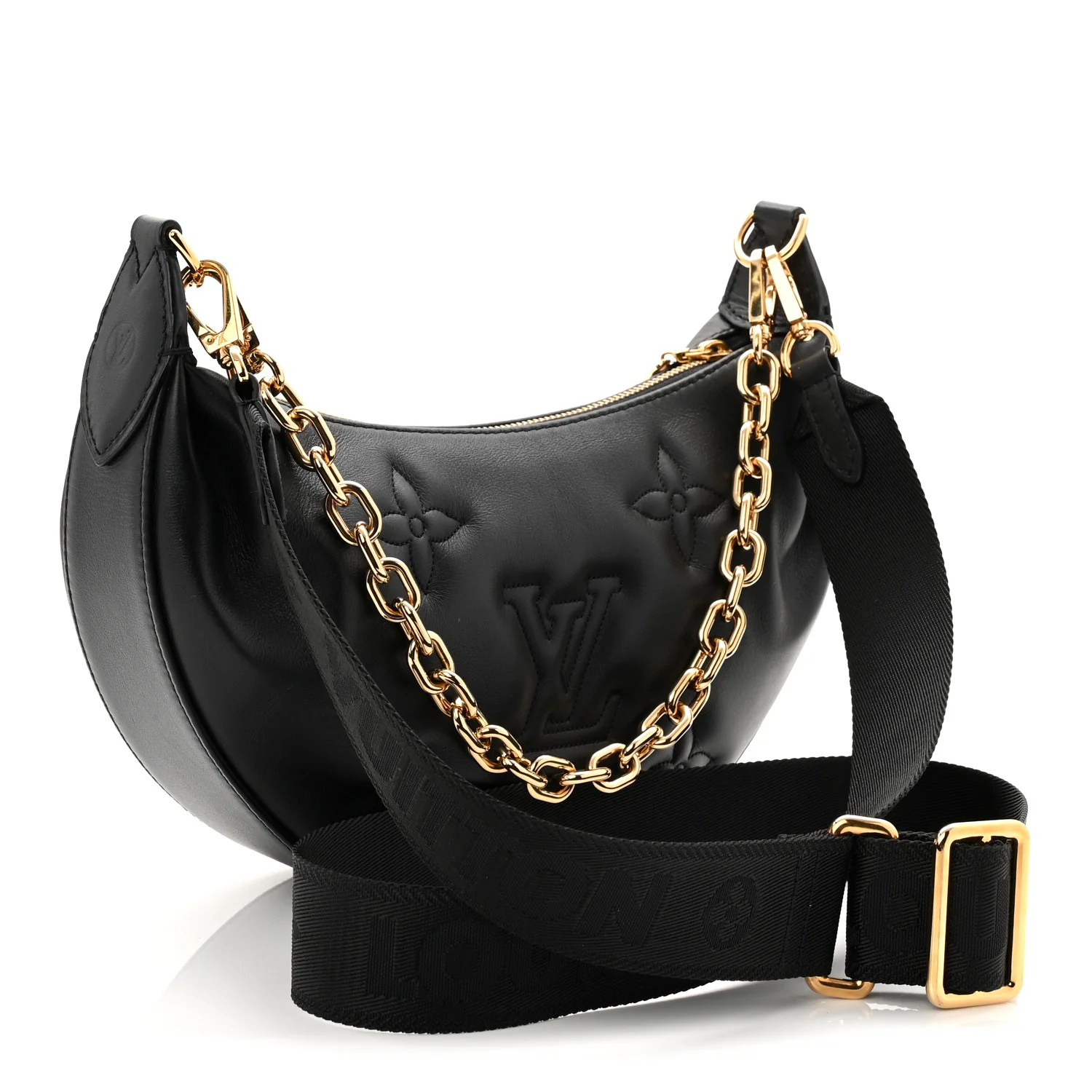 Calfskin Bubblegram Over The Moon Black - Top Club