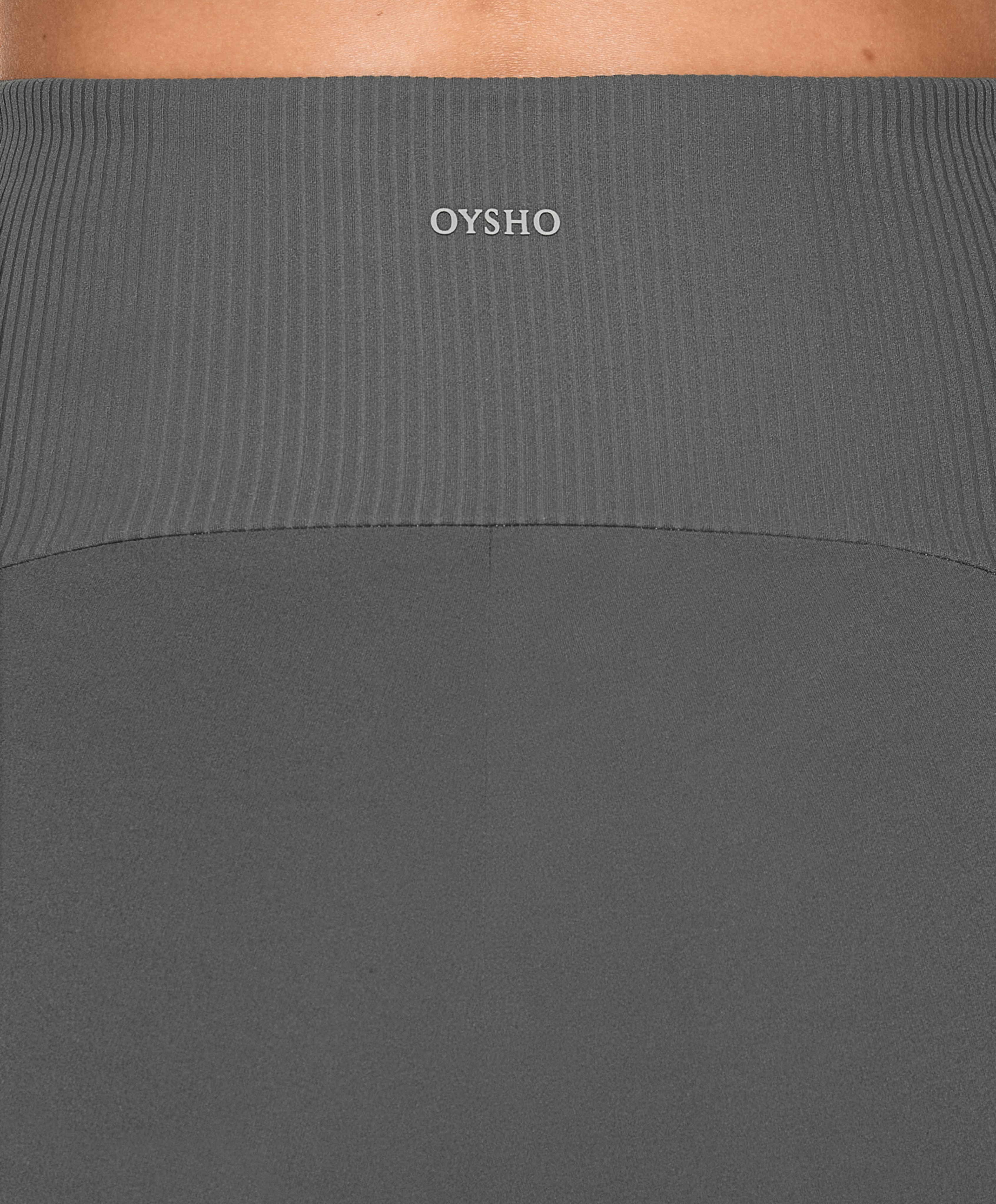 OYSHO Comfortlux high-rise rib 20 cm cycle leggings