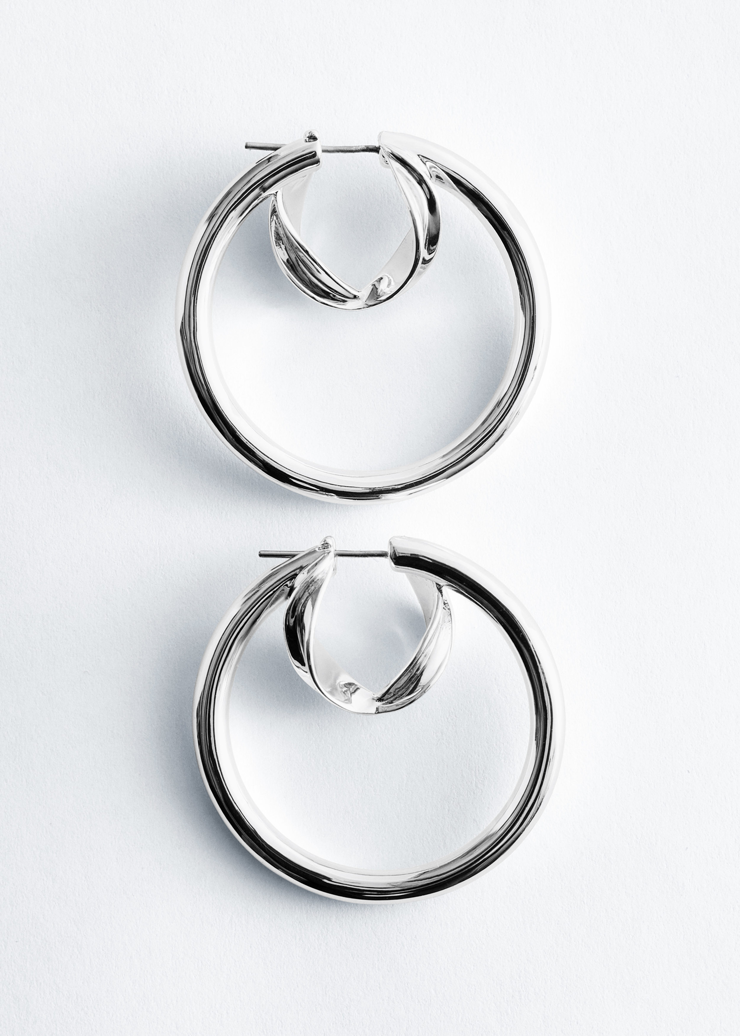 & Other Stories DOUBLE HOOP EARRINGS