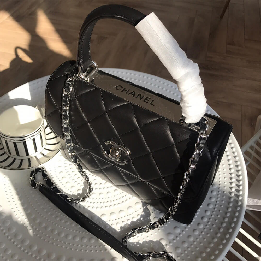 CHANEL FLAP BAG WITH TOP HANDLE(HIGH-END GRADE) - Top Club