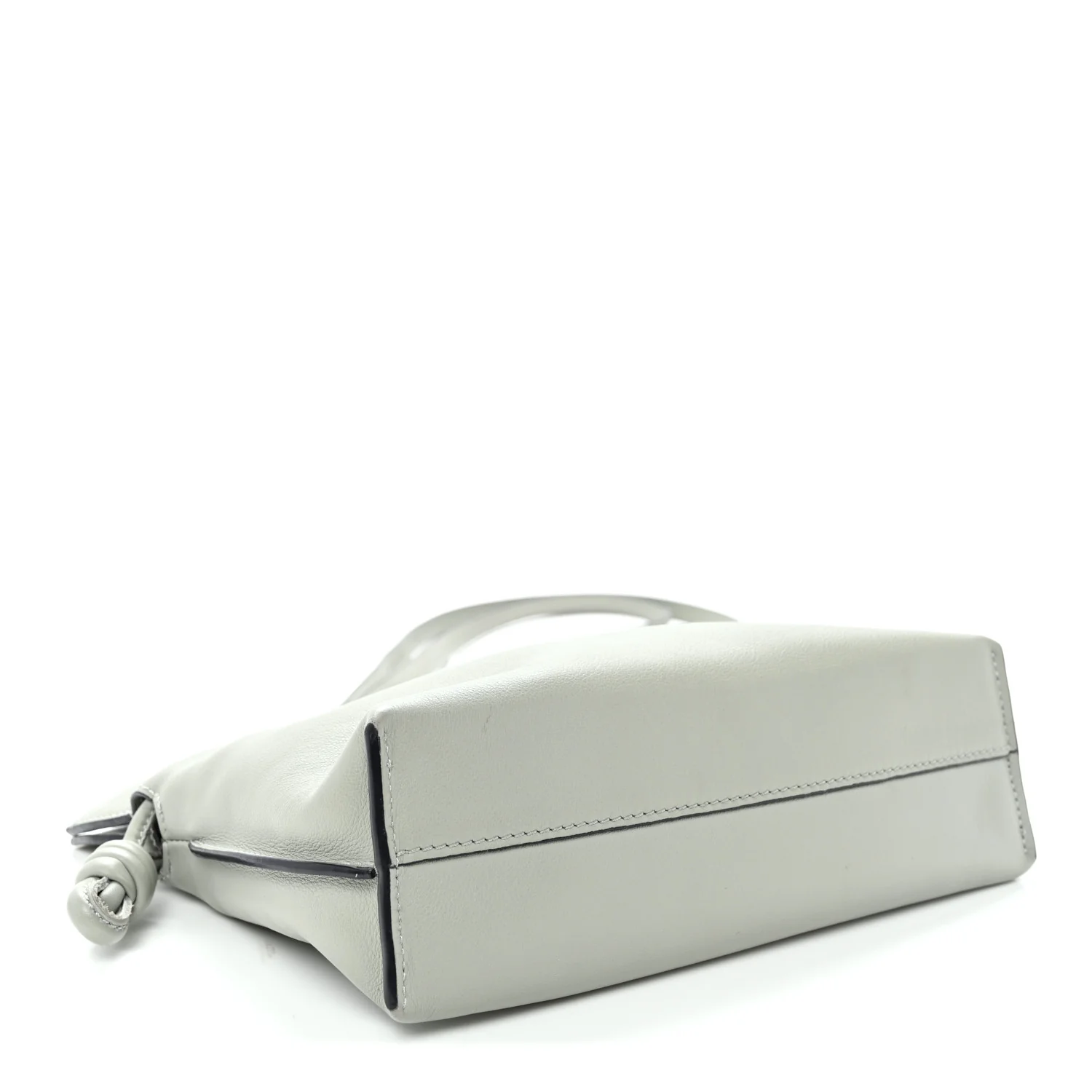 Calfskin Mini Flamenco Knot Clutch Ash Grey - Top Club