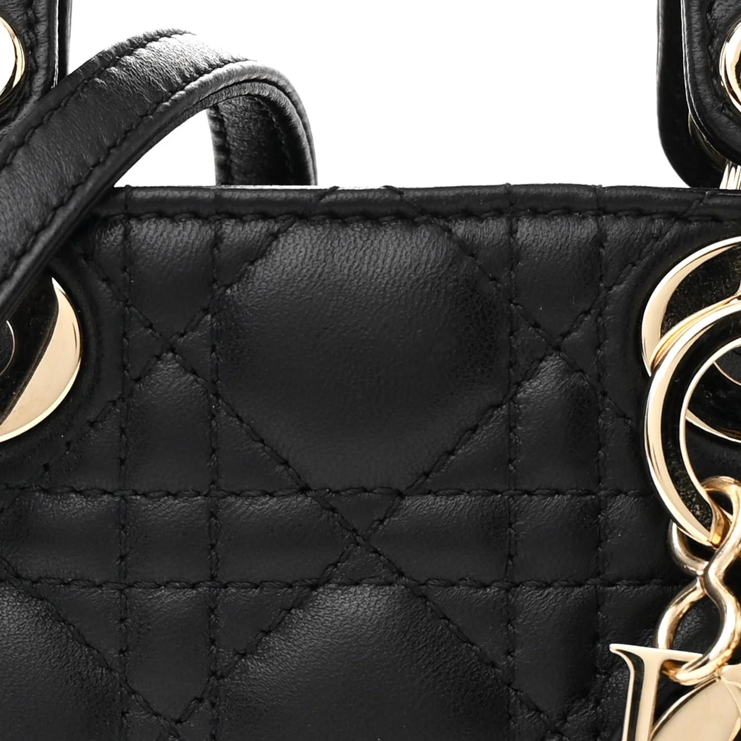 Lambskin Cannage Micro Lady Dior Black - Top Club