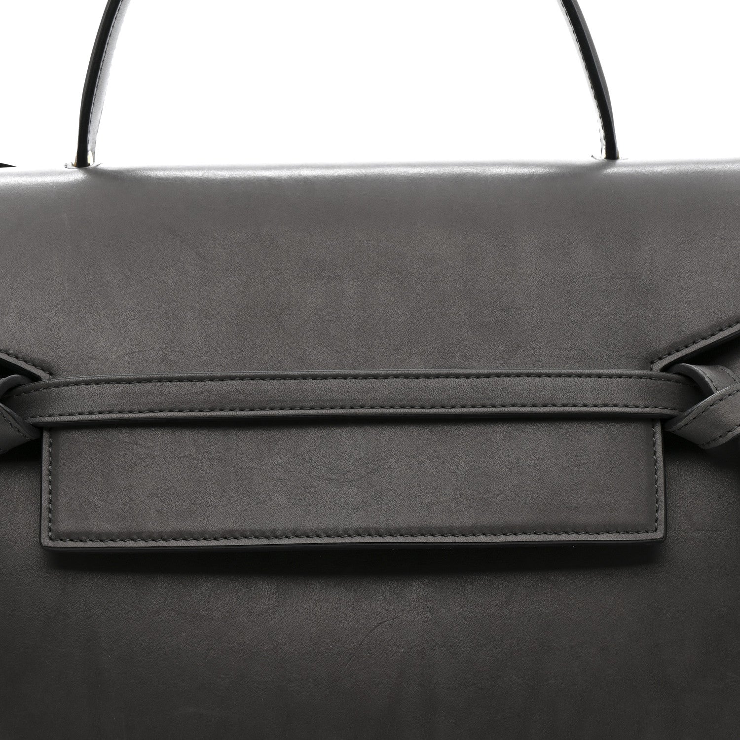 Smooth Calfskin Mini Belt Bag Grey - Top Club